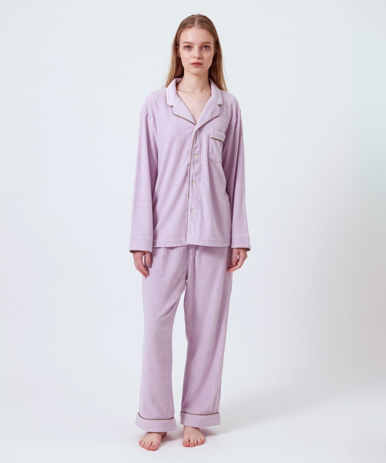 コットンパジャマ ラベンダー