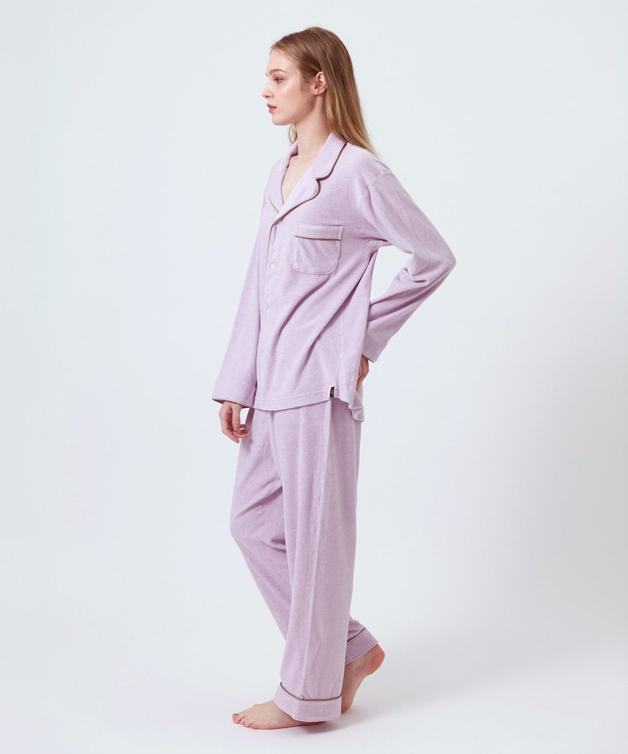 コットンパジャマ ラベンダー
