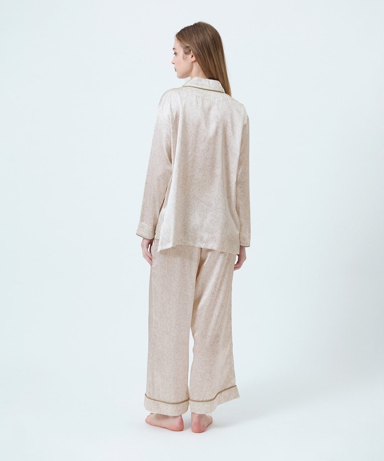 【セットアップ】インテリアライク シルクパジャマ