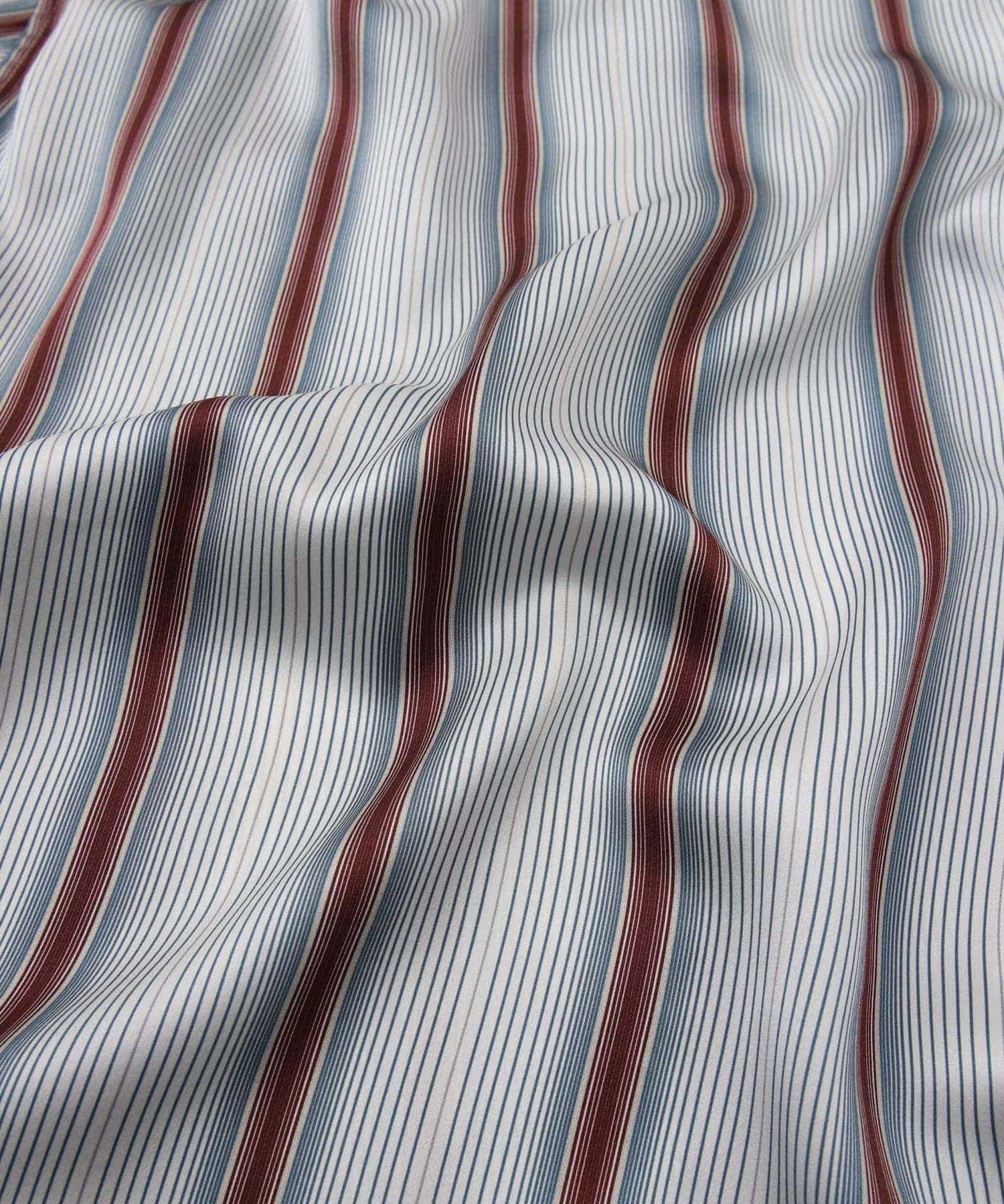 2/22【トップス】ストライプシルクパジャマ ワイド(着画追加前) - Foo Tokyo Japan 公式オンラインストア