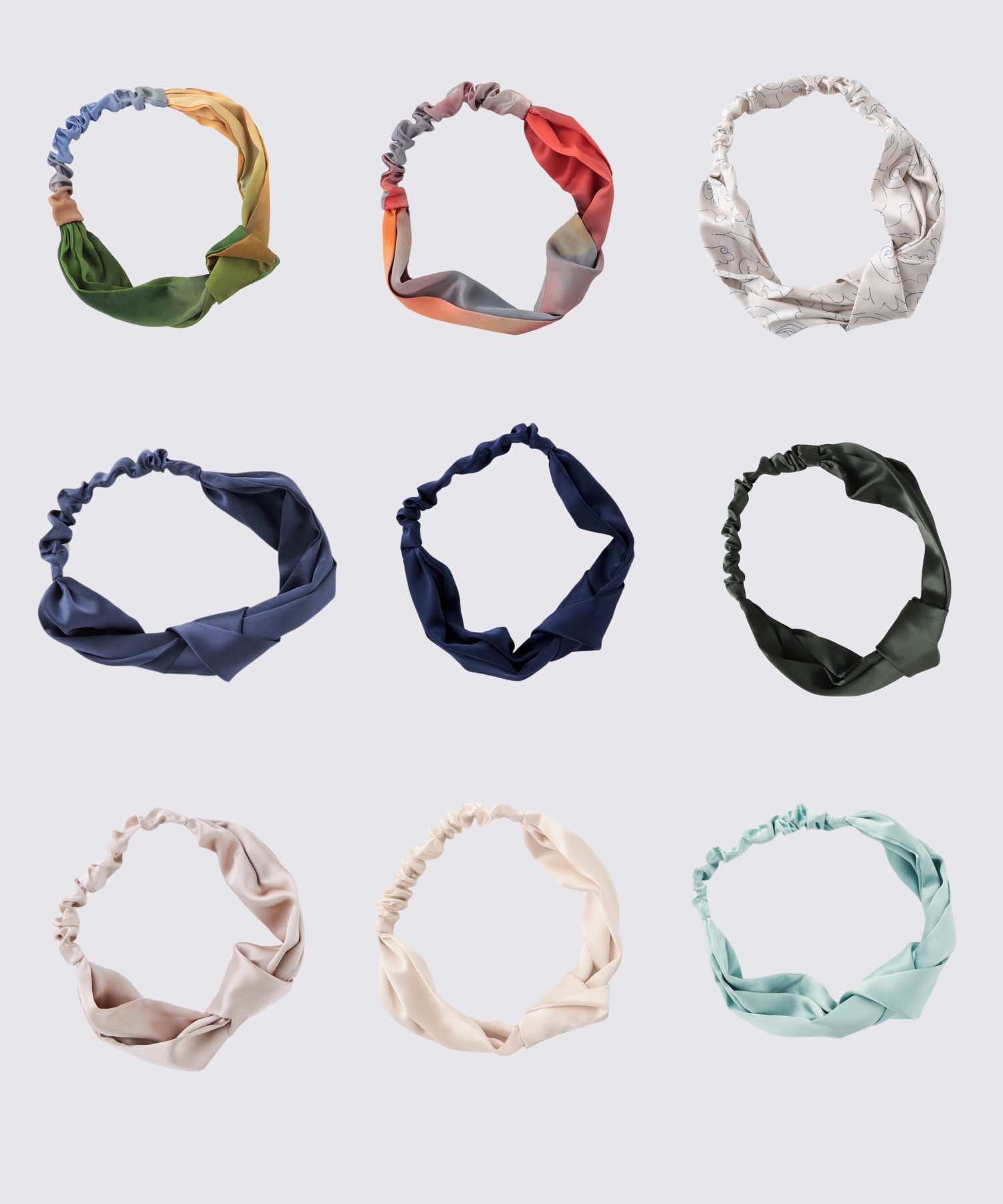 シルクヘアバンド パールホワイト