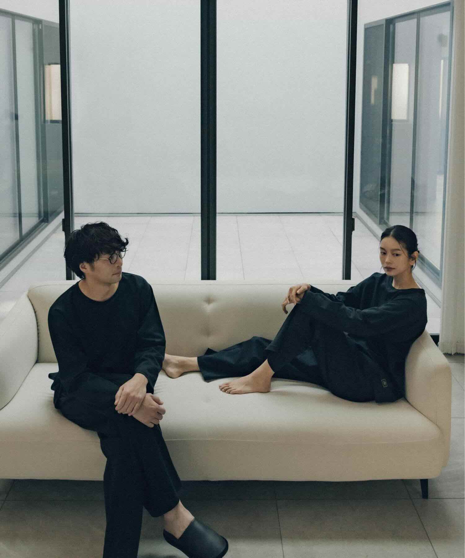 【一般医療機器】Foo Tokyo シルキータッチ ロングスリーブ & ロングパンツ リカバリーウェアセット ブラック