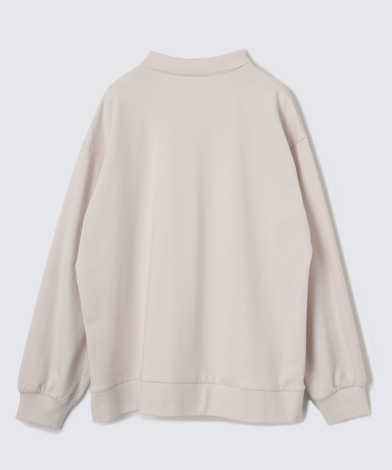 オーガニックコットン ロングスリーブ スウェットシャツ ベージュ