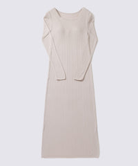 シルクブレンドリブニットワンピース エクリュ - Foo Tokyo公式ストア