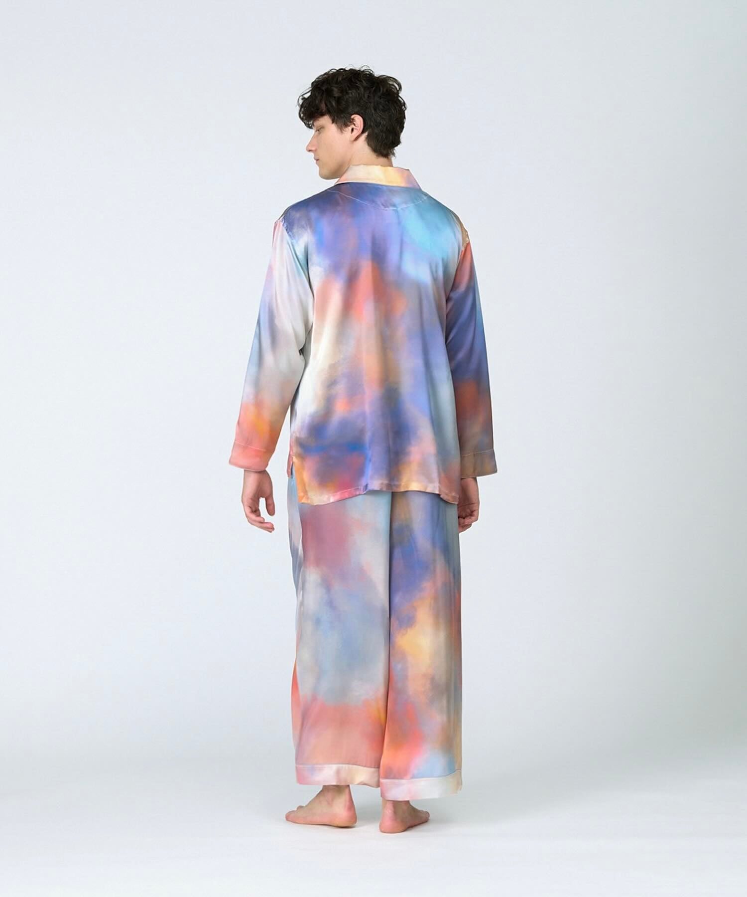【セットアップ】シルクパジャマ アートカラー
