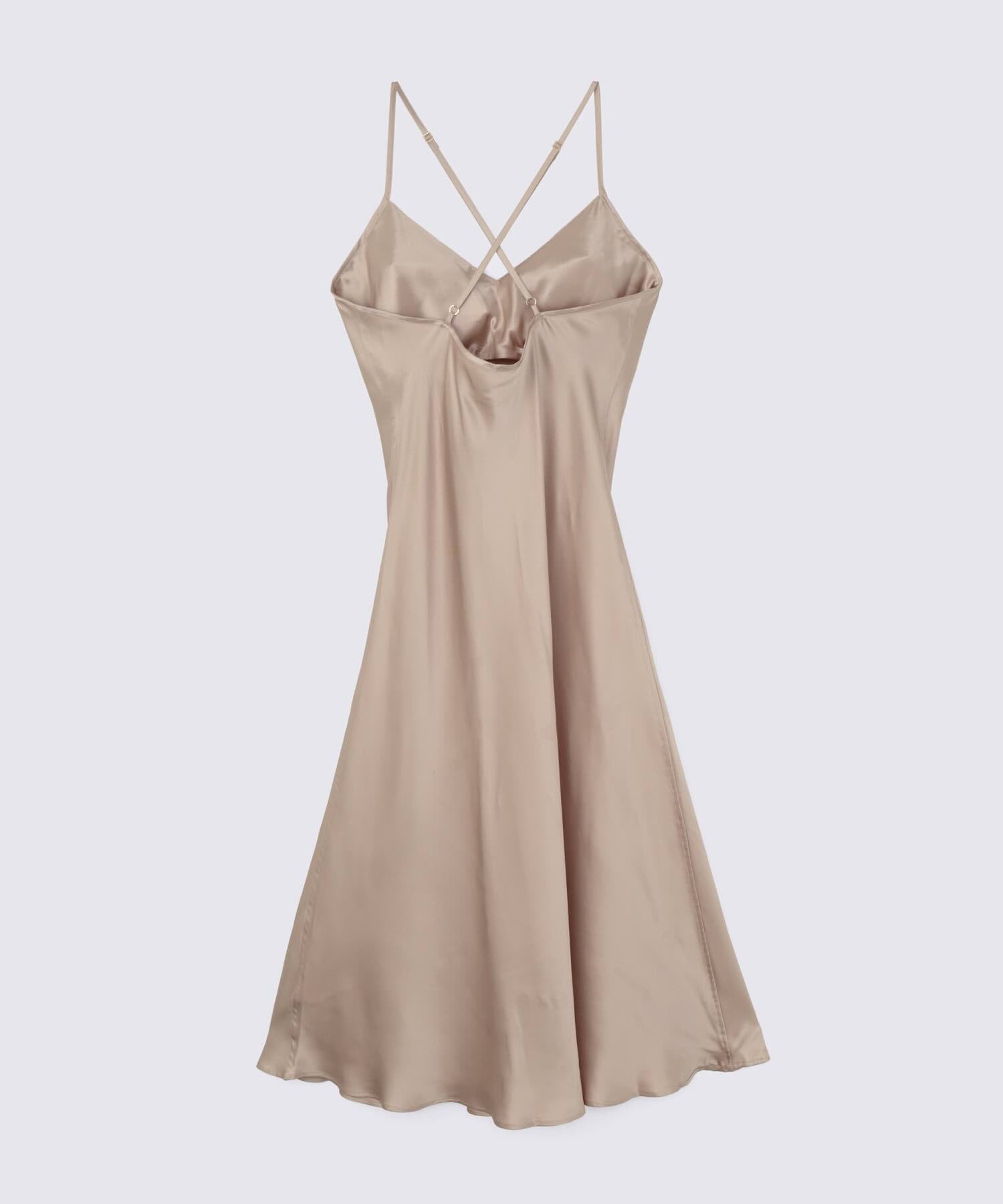 シルクドレス ピンクベージュ - Foo Tokyo公式ストア