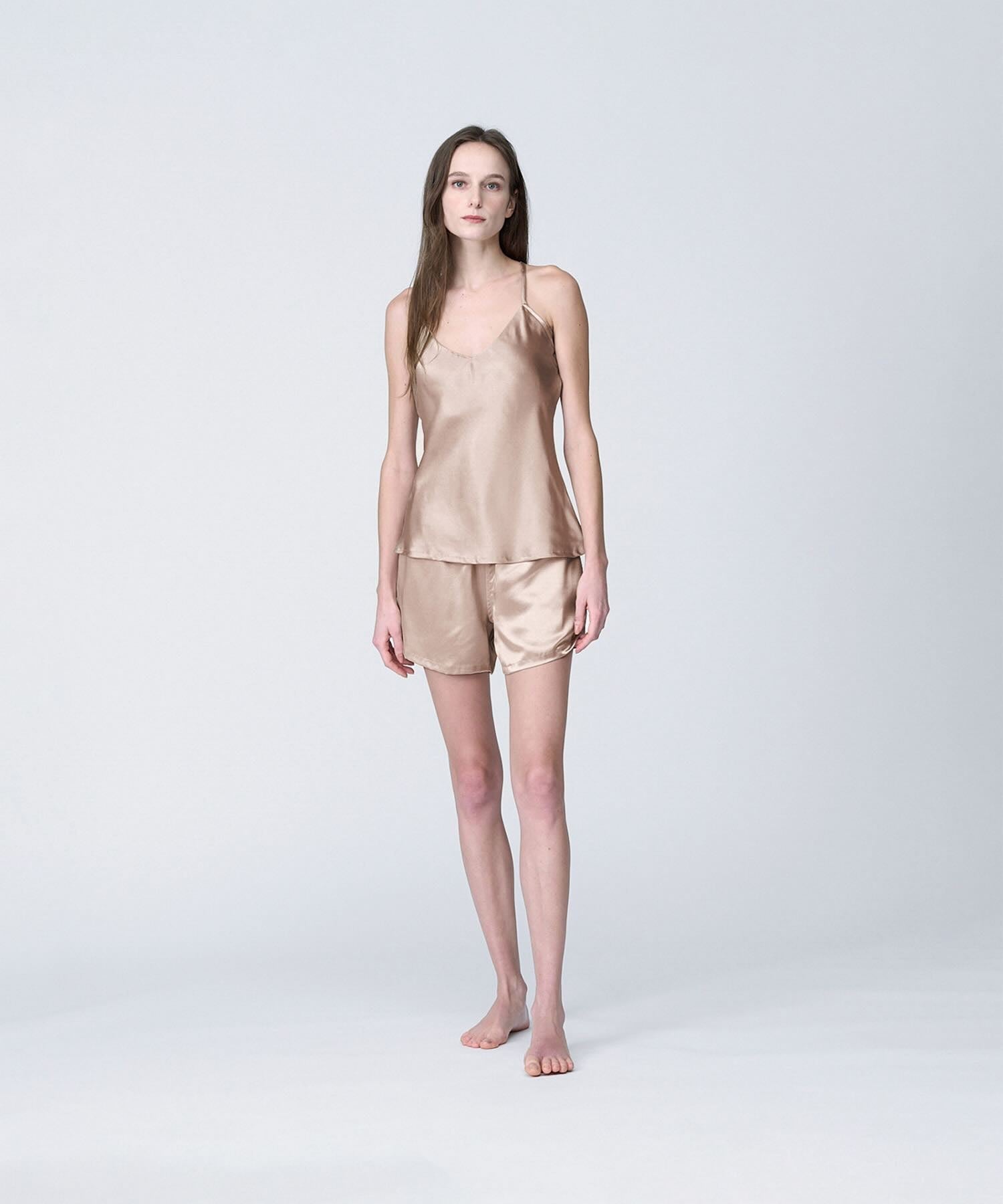 シルクキャミソール パールホワイト - Foo Tokyo公式ストア