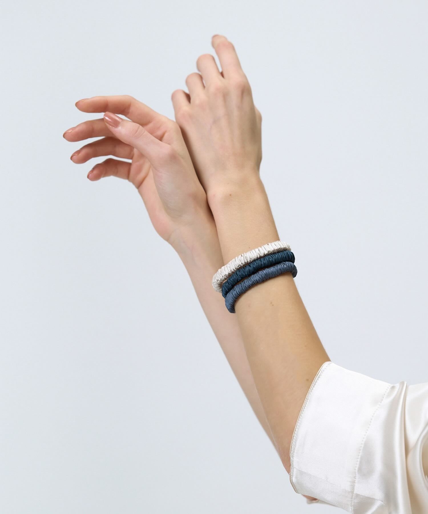 シルクシュシュゴムセット ダスク