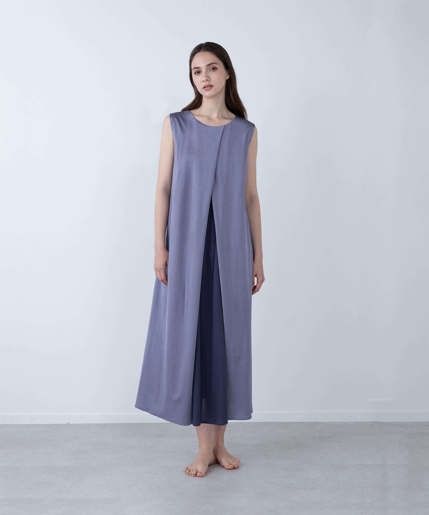 スムースタッチ リブワンピース パープル - Foo Tokyo公式ストア