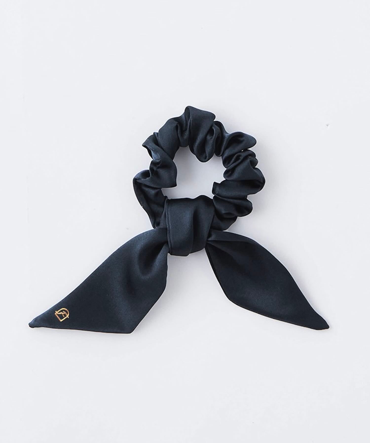 シルクリボンシュシュ 2WAYタイプ エレガントネイビー - Foo Tokyo公式ストア
