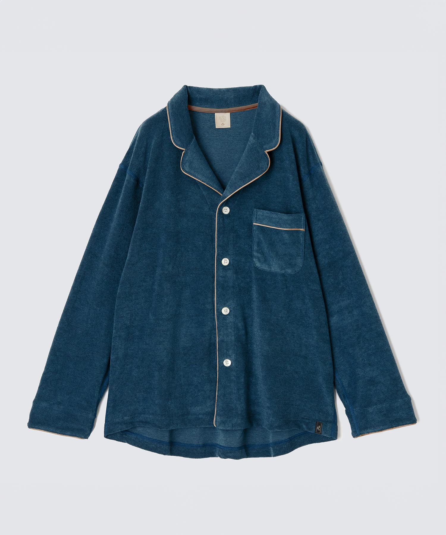 コットンパジャマ トップス ターコイズ