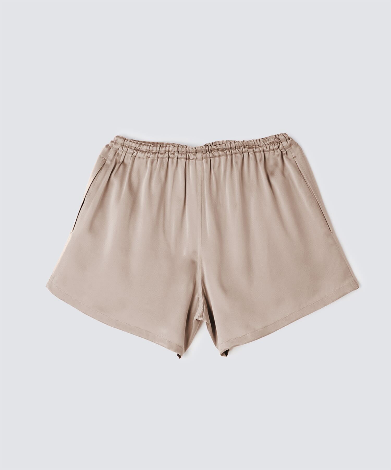 シルクショートパンツ ピンクベージュ