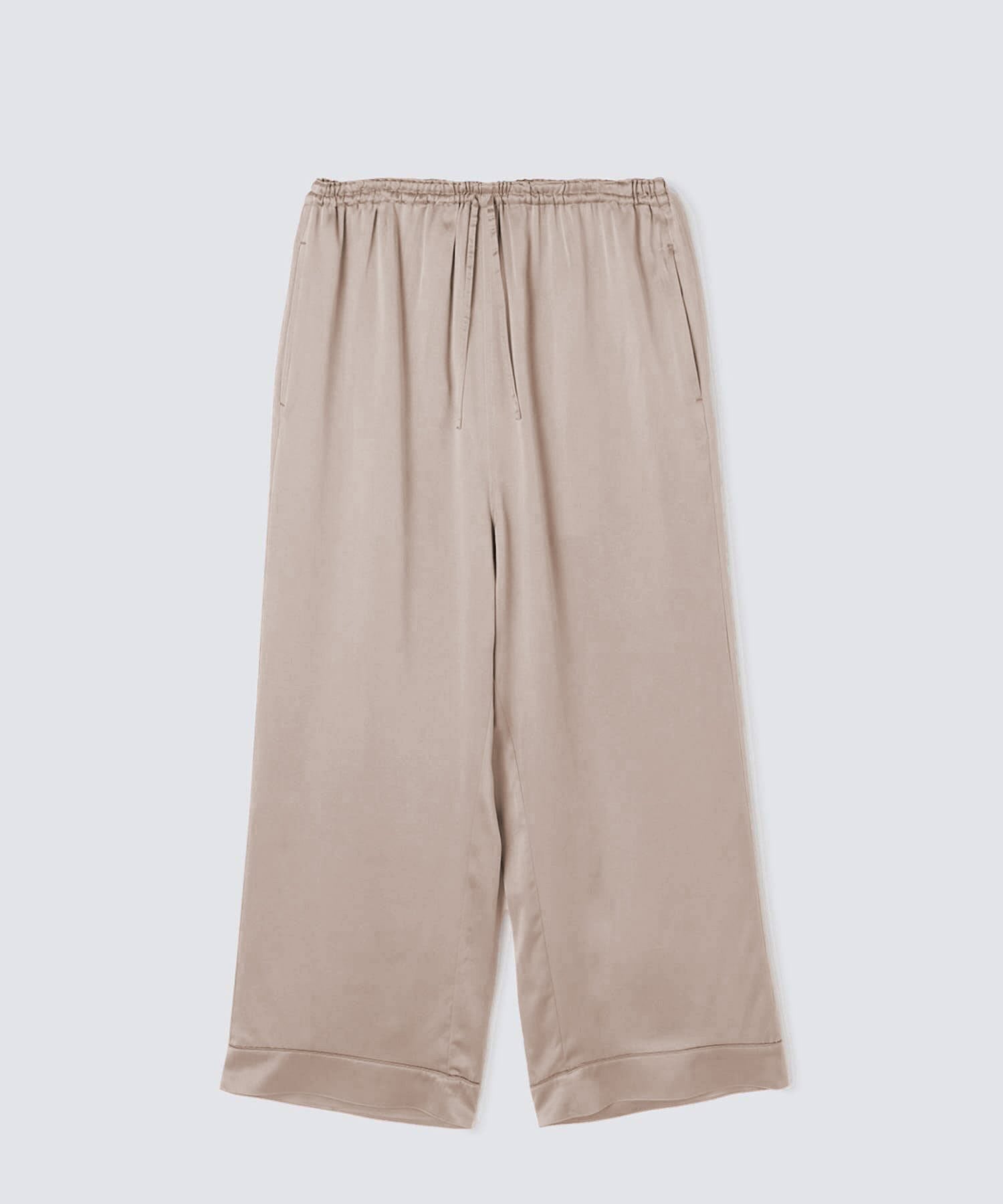 【セットアップ】シルクパジャマ プレーンカラー