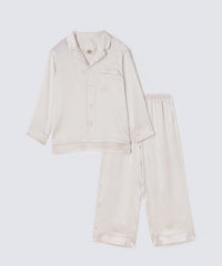 【セットアップ】シルクパジャマ パールホワイト