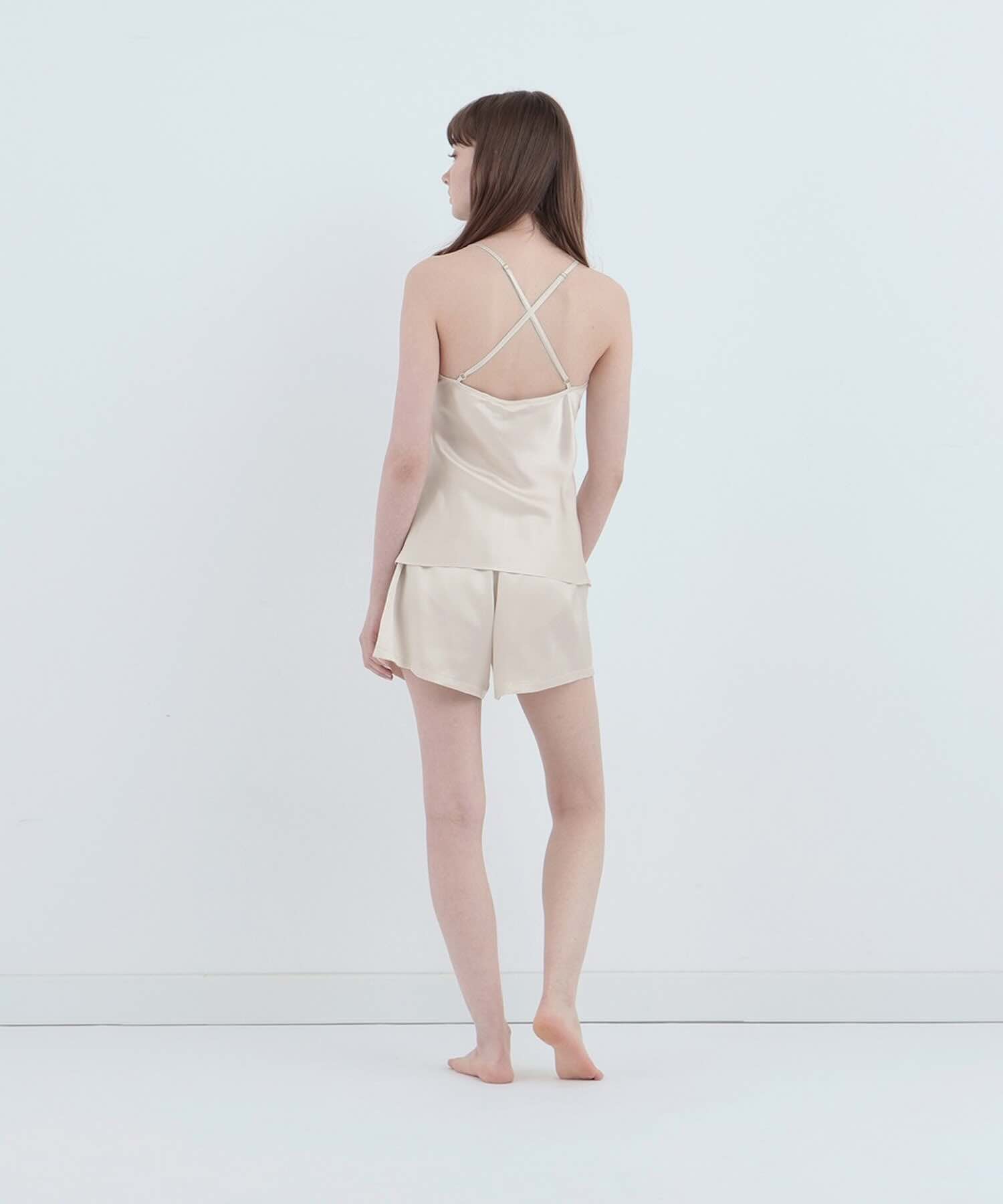 シルクキャミソール パールホワイト