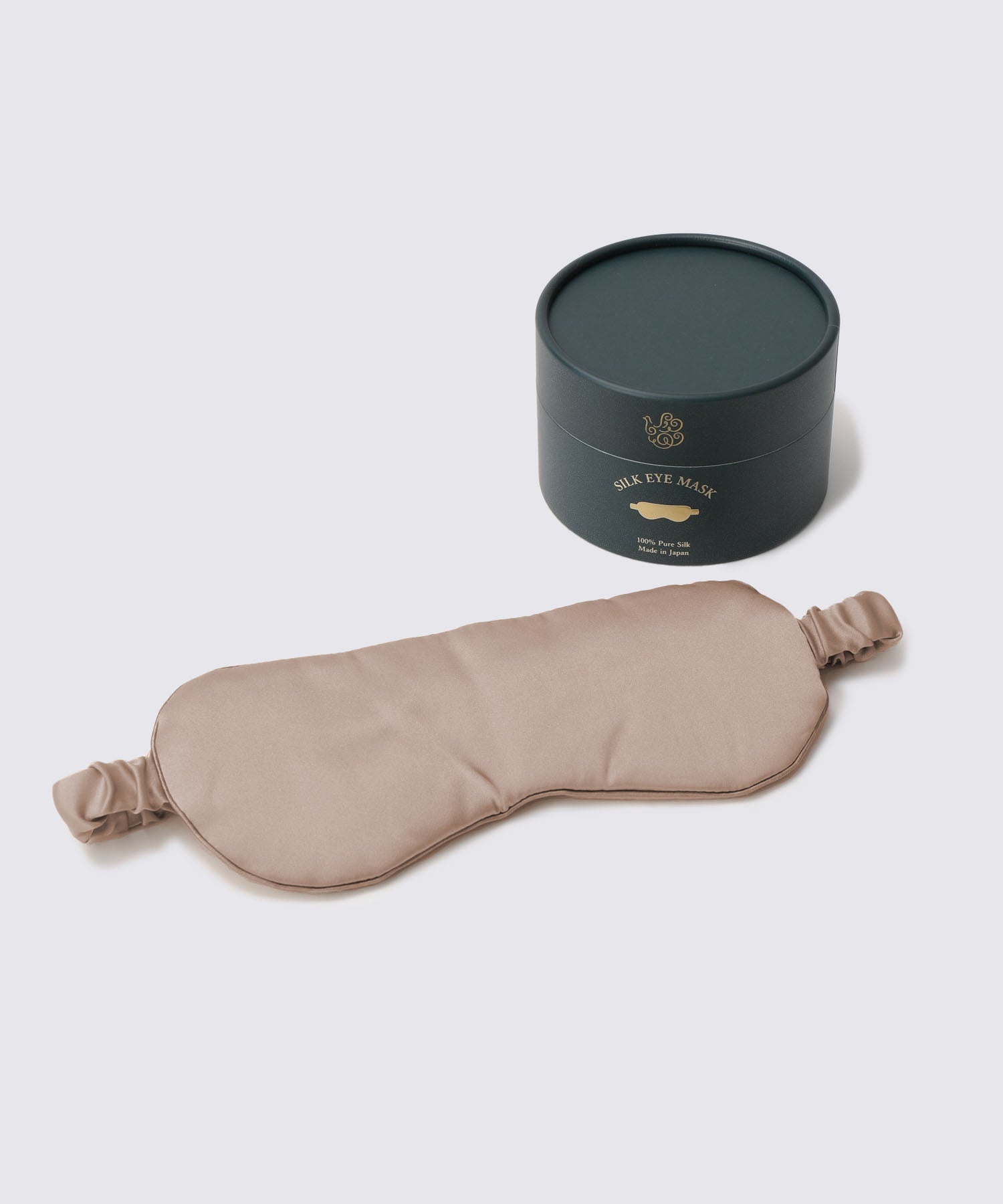 シルクアイマスク ピンクベージュ