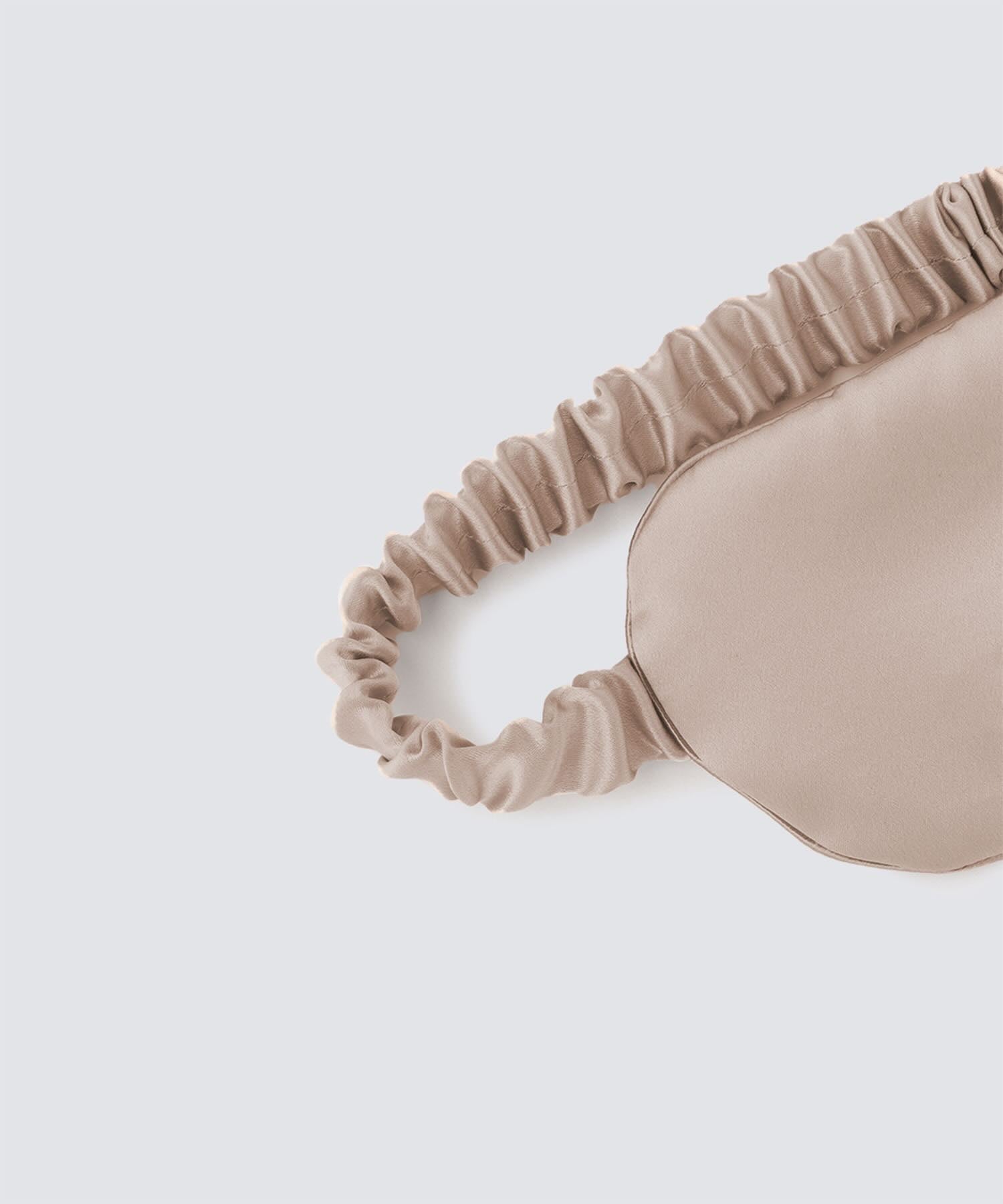 シルクアイマスク ピンクベージュ