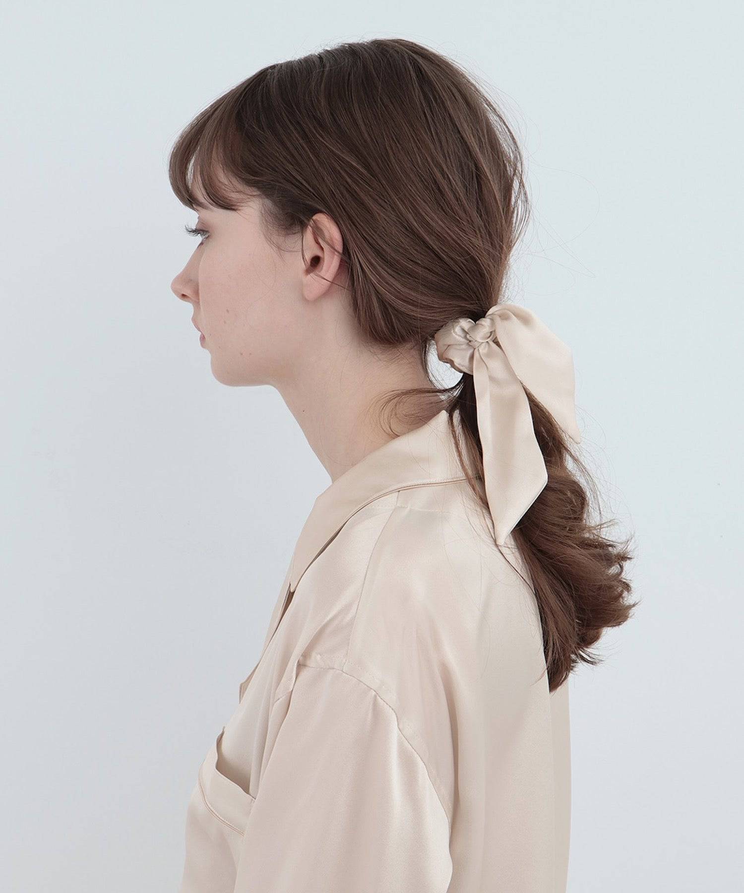 シルクリボンシュシュ 2WAYタイプ プレーンカラー - Foo Tokyo公式ストア