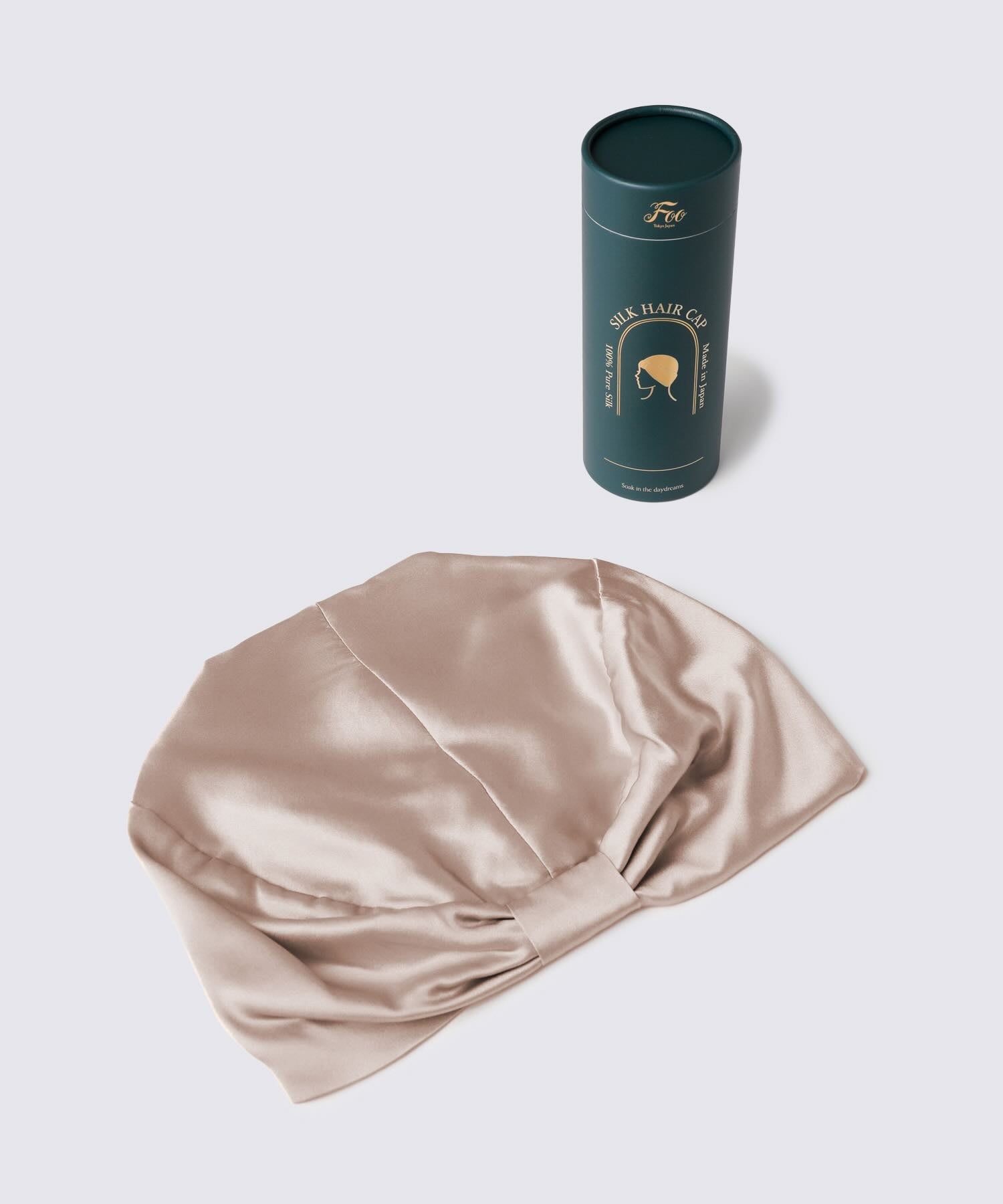 Foo Tokyo 公式ストア | シルクヘアキャップ ピンクベージュ