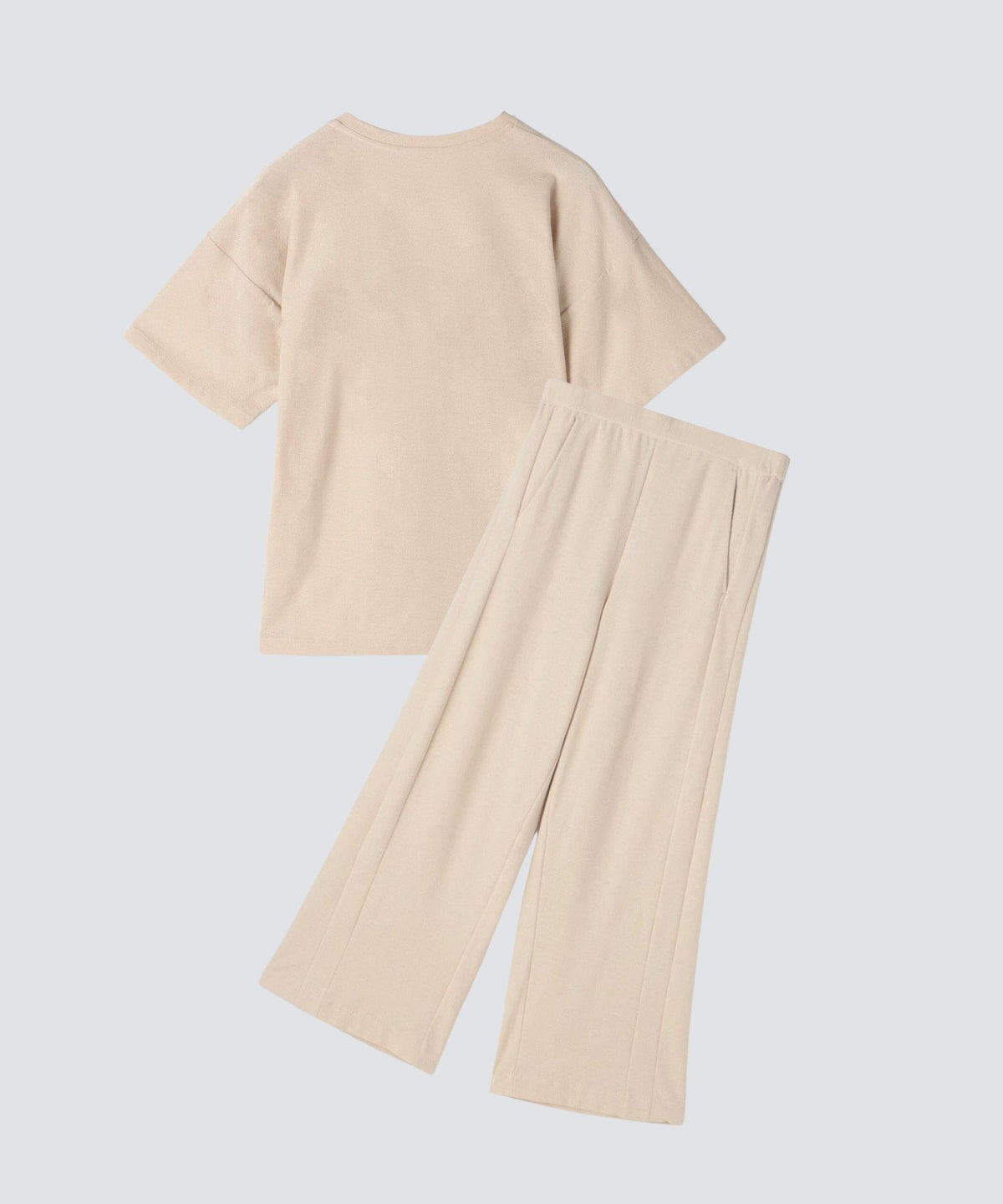 セットアップ】ロイヤル オーガニックコットン Tシャツ＆ ワイドパンツ 
