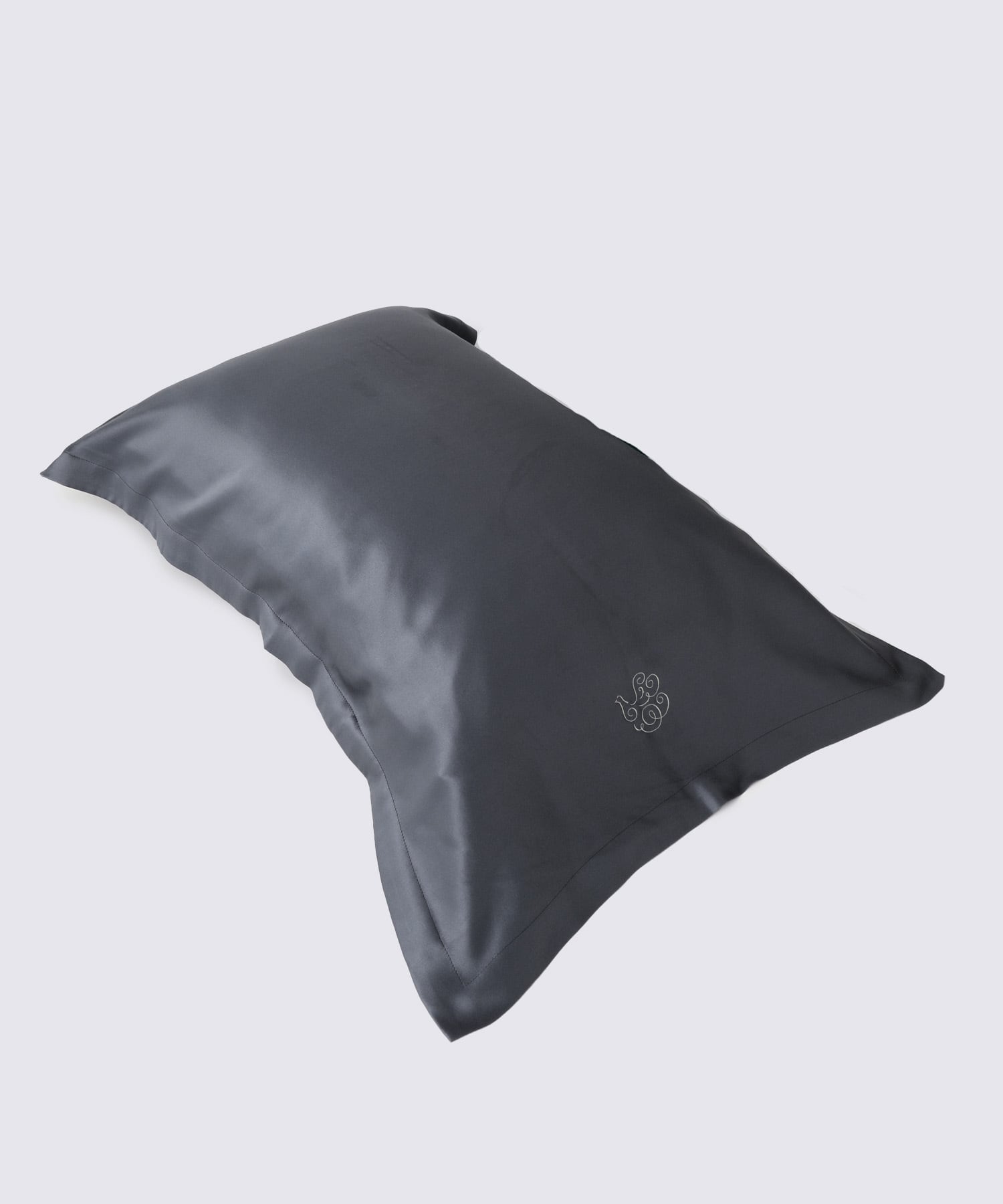 milk カシウェア ピローケース ドリーム チャコールグレー 2枚セット PILLOW CASE / DAMASK(M カバーのみ charcoal gray/creme): HOME