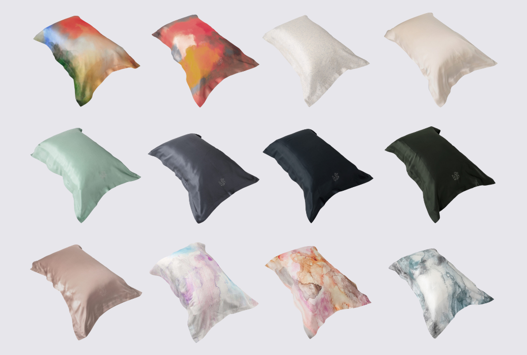 シルクピローケース プレーンカラー