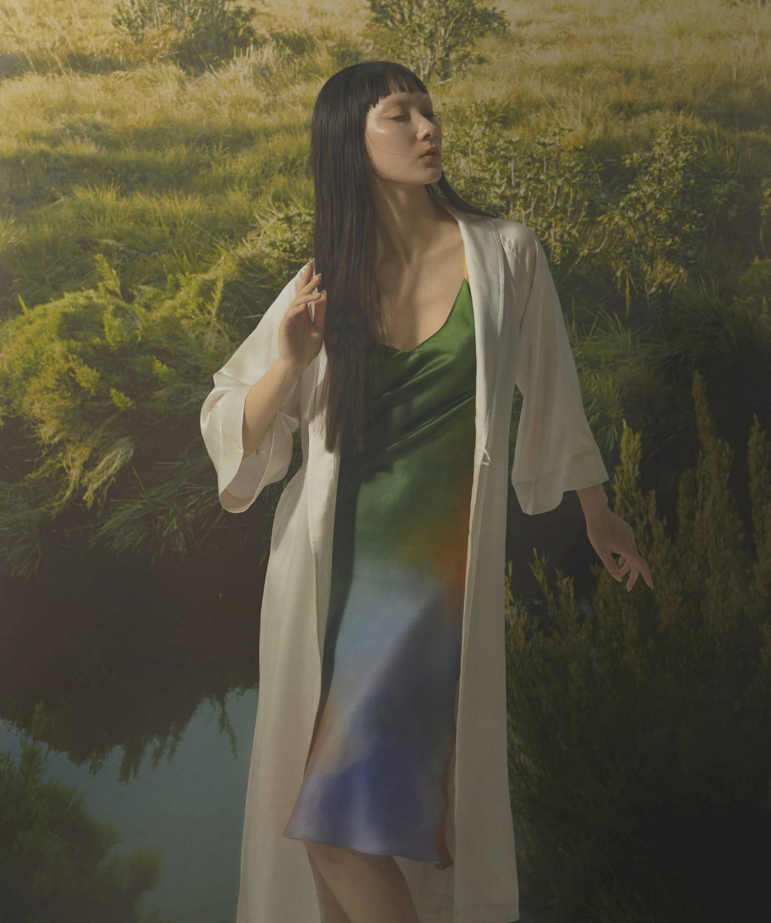 シルクガウン パールホワイト - Foo Tokyo公式ストア