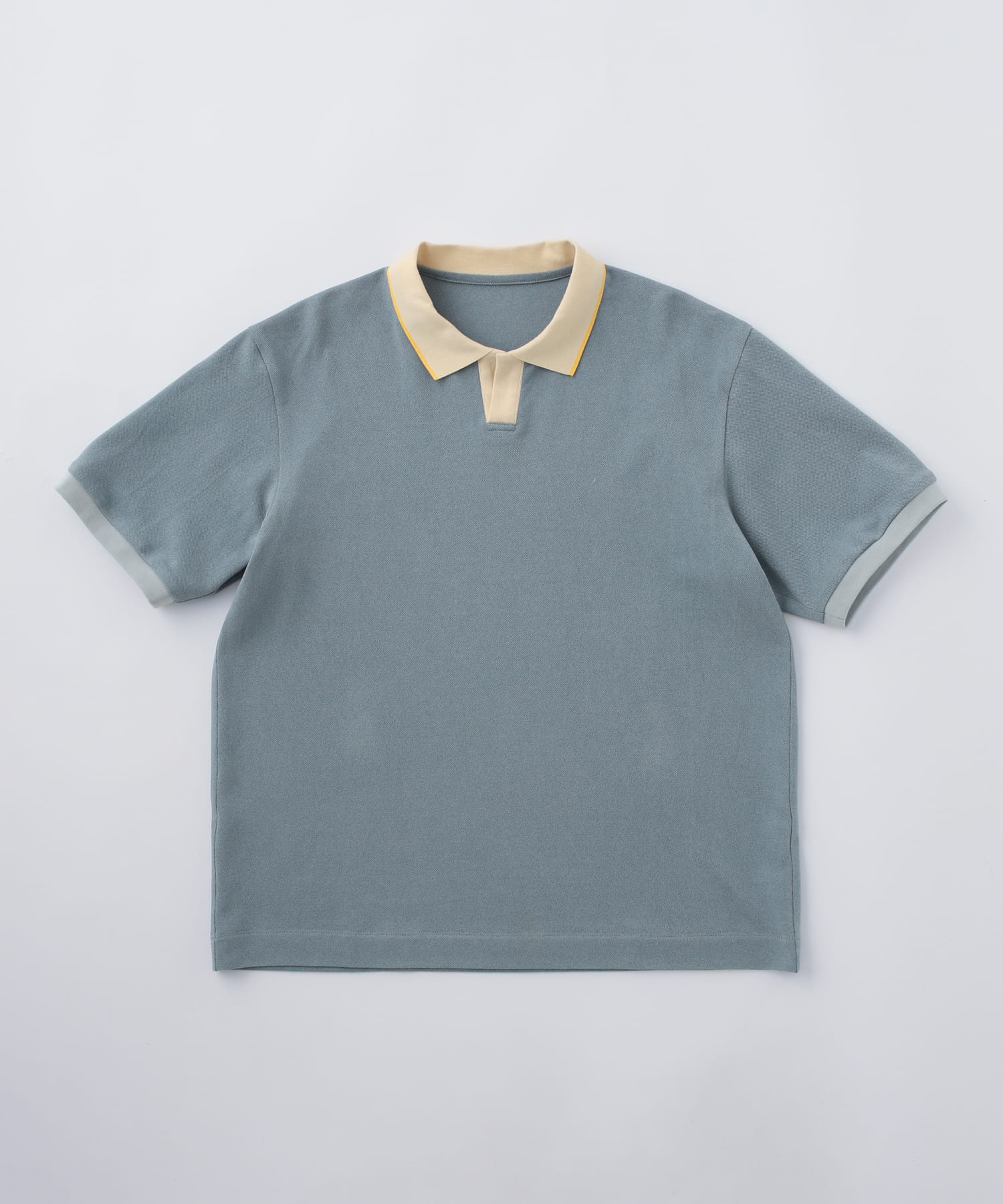 45R カノコのポロ　鹿の子ポロシャツ 45R縞カノコのMポロ: WOMEN｜45R