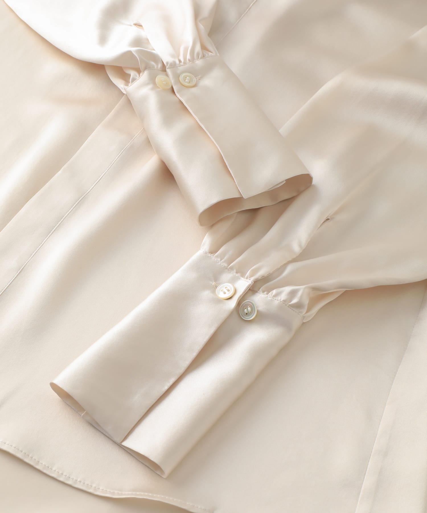 ロングカフス シルクシャツ カーキ - Foo Tokyo Japan 公式オンラインストア