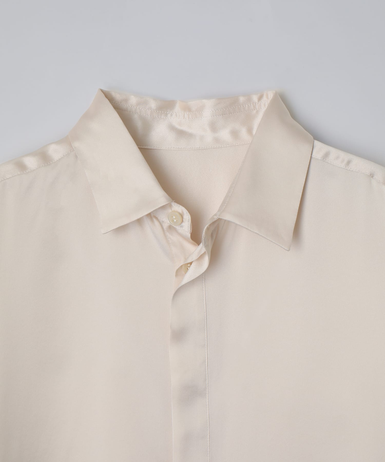 ロングカフス シルクシャツ カーキ - Foo Tokyo Japan 公式オンラインストア