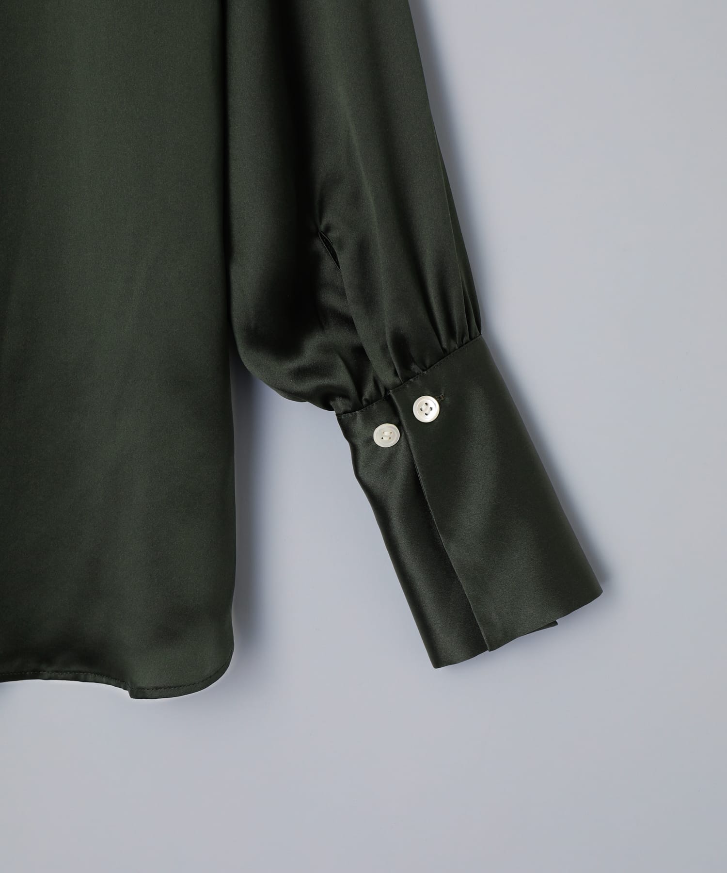 ロングカフス シルクシャツ カーキ - Foo Tokyo Japan 公式オンラインストア