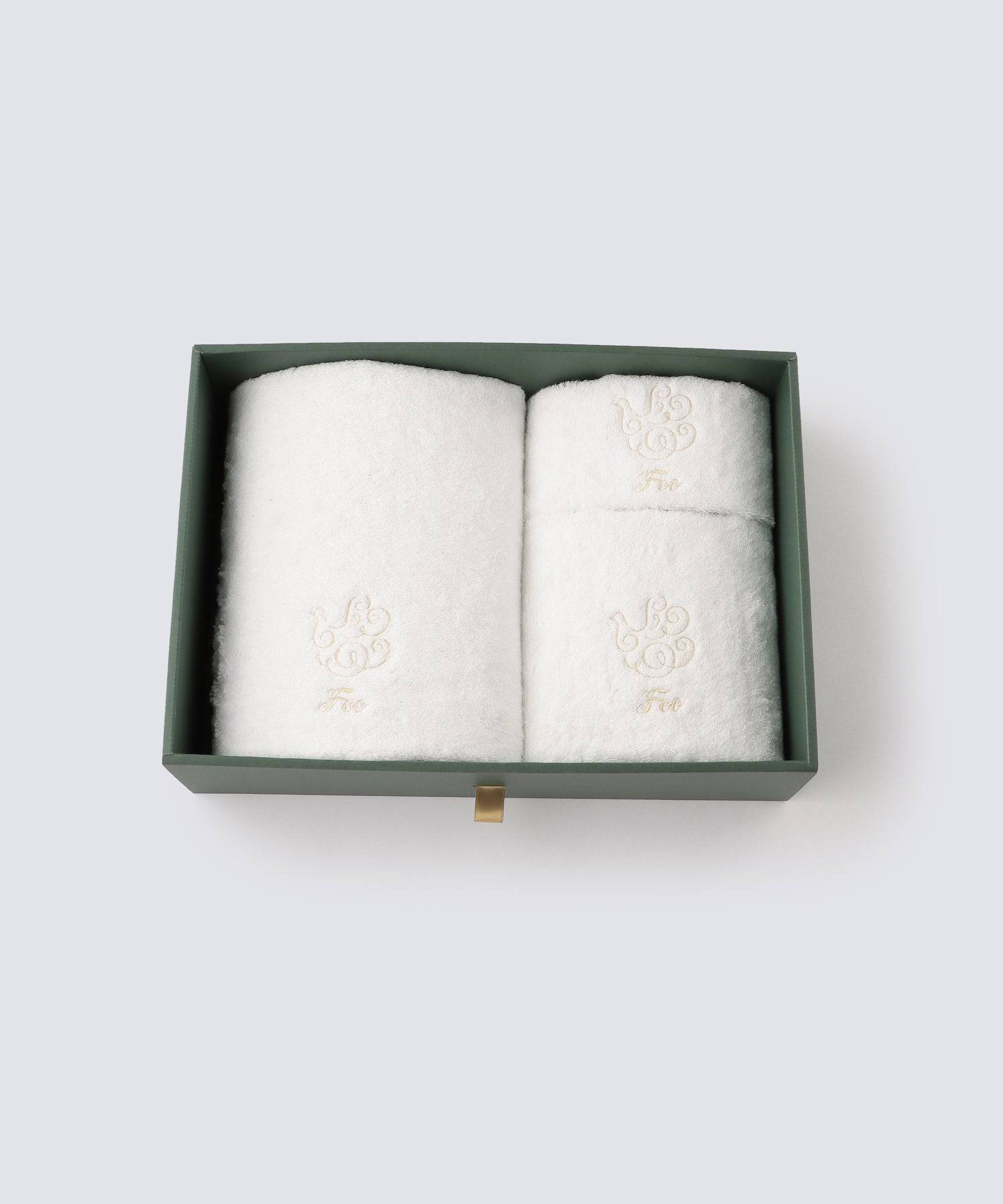 オーガニックコットン バスタオル&フェイスタオル&ハンドタオル 各1枚入り ギフトセット - Foo Tokyo公式ストア