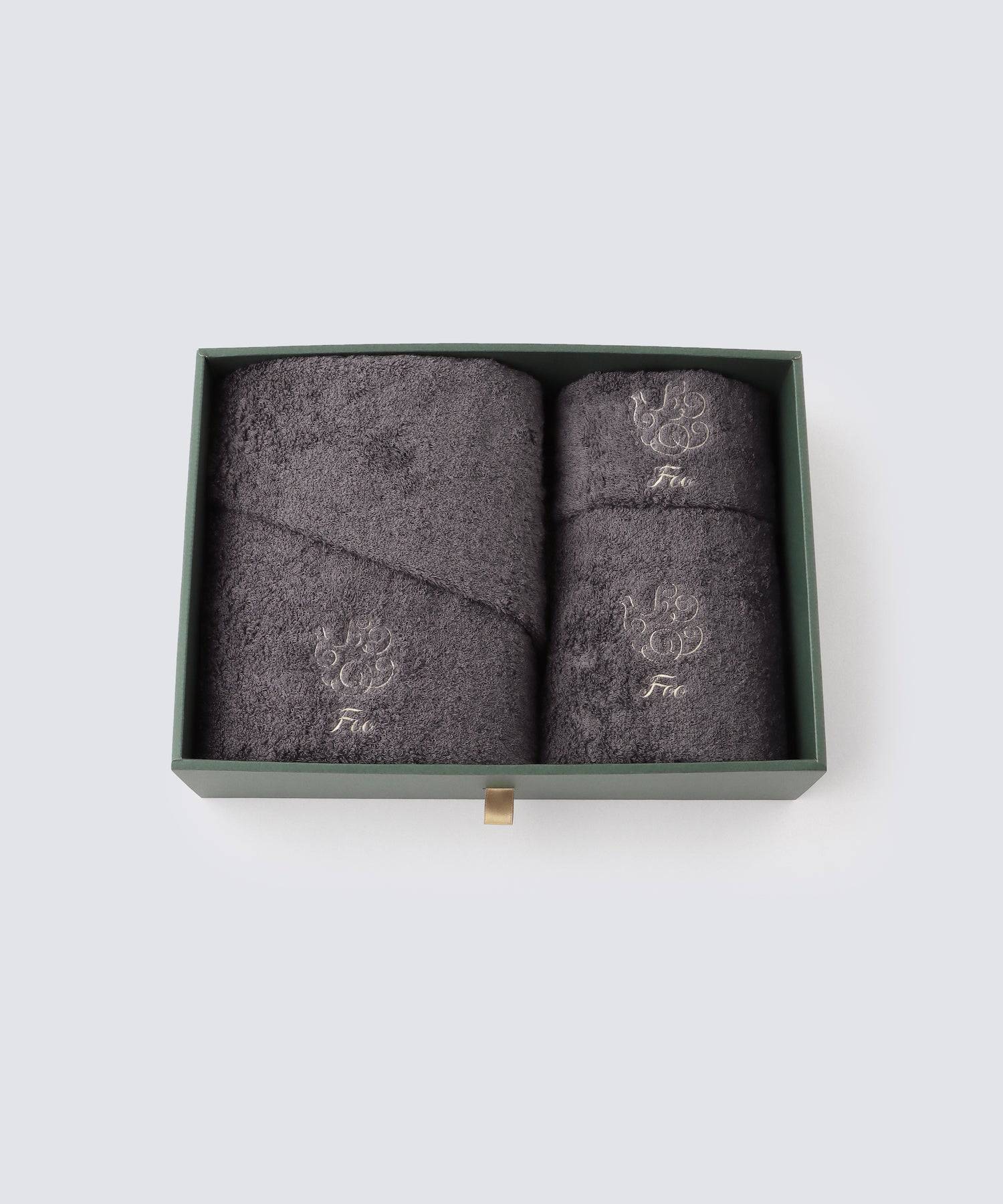 オーガニックコットン バスタオル&フェイスタオル&ハンドタオル 各1枚入り ギフトセット - Foo Tokyo公式ストア