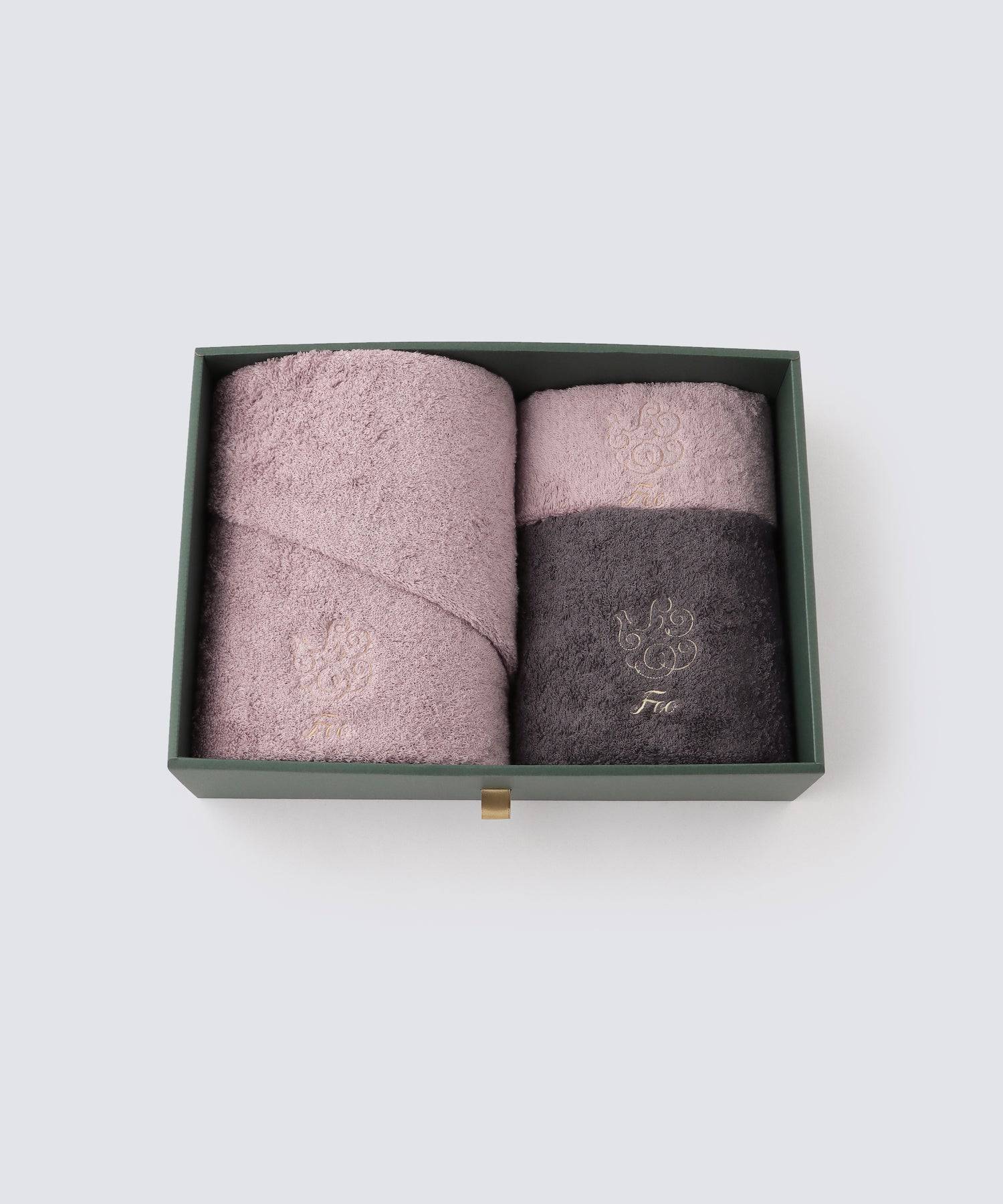 オーガニックコットン バスタオル&フェイスタオル&ハンドタオル 各1枚入り ギフトセット - Foo Tokyo公式ストア
