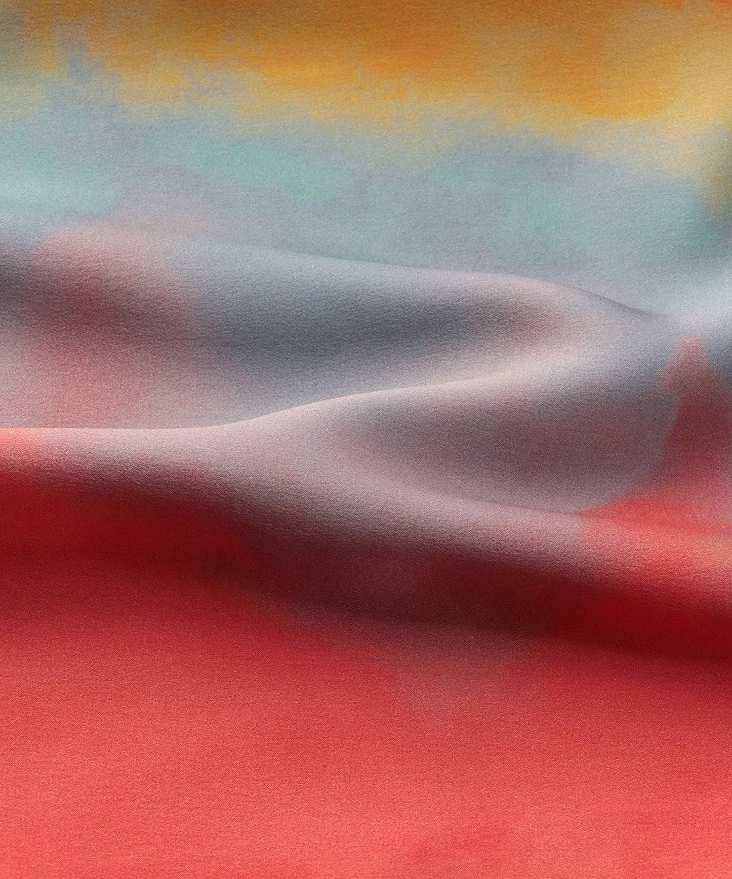 【ボトムス】ウォータカラー シルクパジャマ イブニンググロウ - Foo Tokyo公式ストア