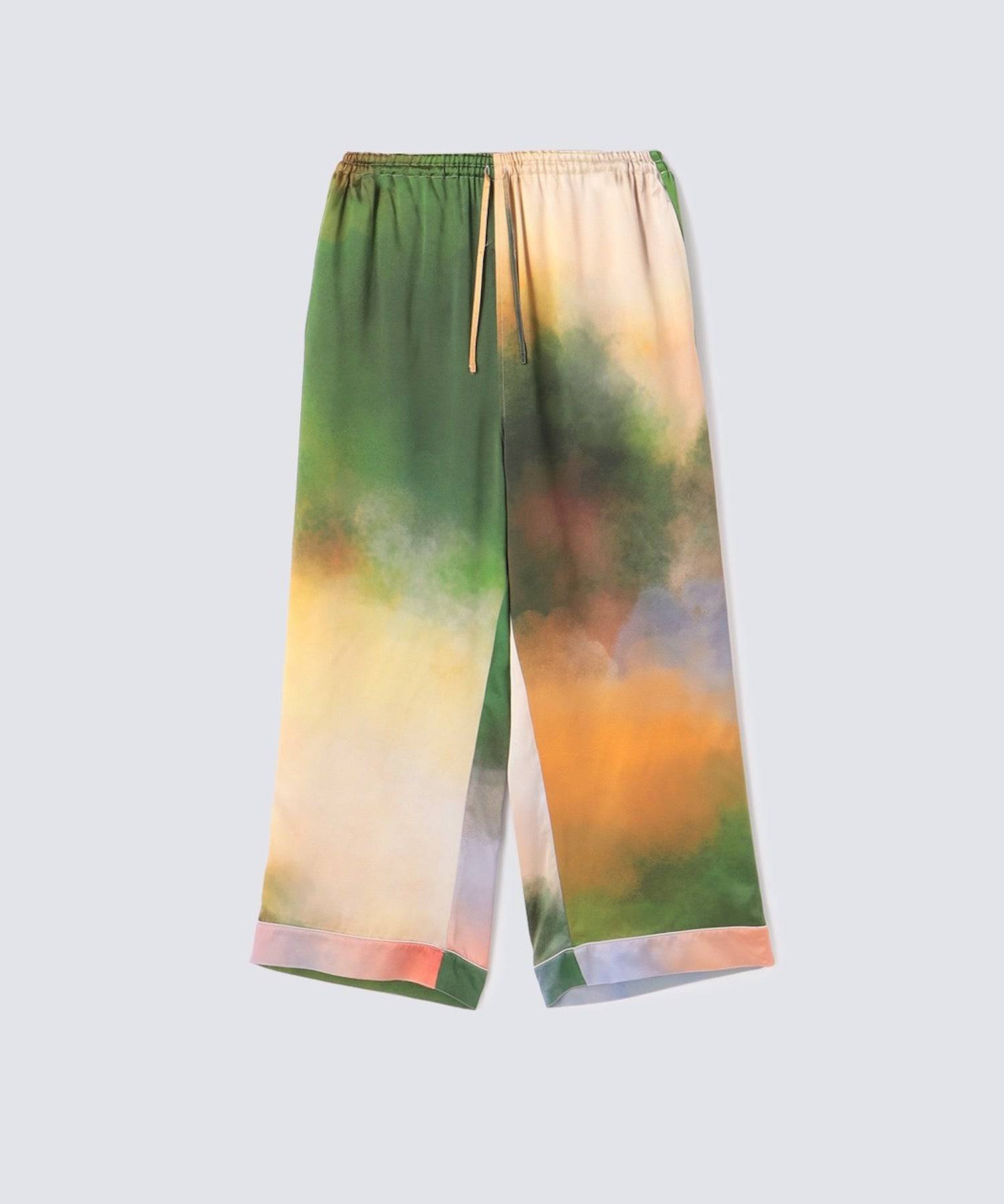 【セットアップ】ウォータカラー シルクパジャマ ミスティレイク - Foo Tokyo公式ストア