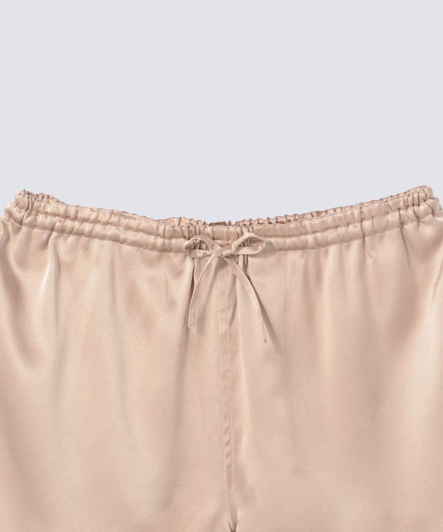 シルクショートパンツ ピンクベージュ - Foo Tokyo公式ストア