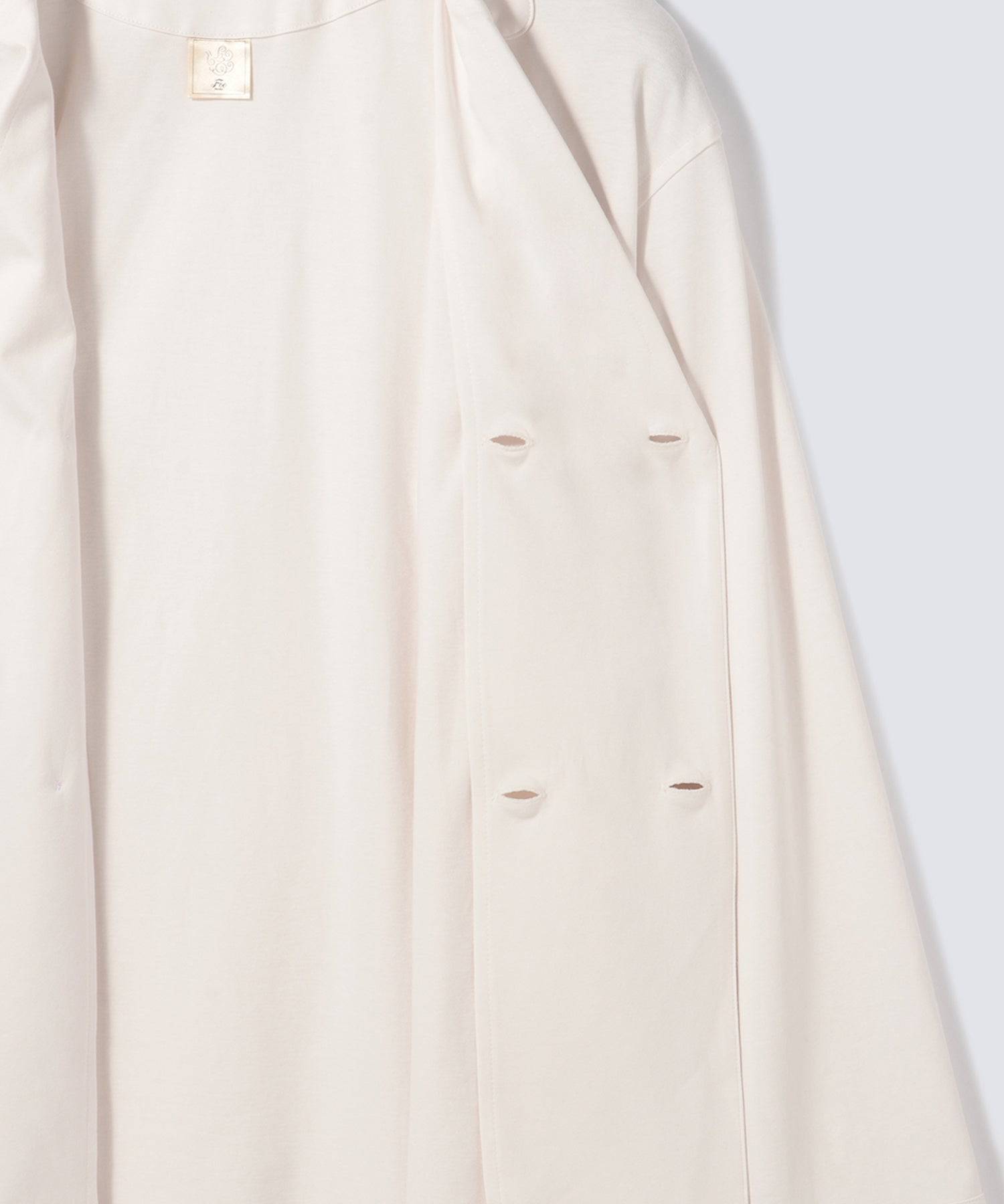 【セットアップ】ロイヤル オーガニックコットン ダブルボタン パジャマ オフホワイト - Foo Tokyo公式ストア