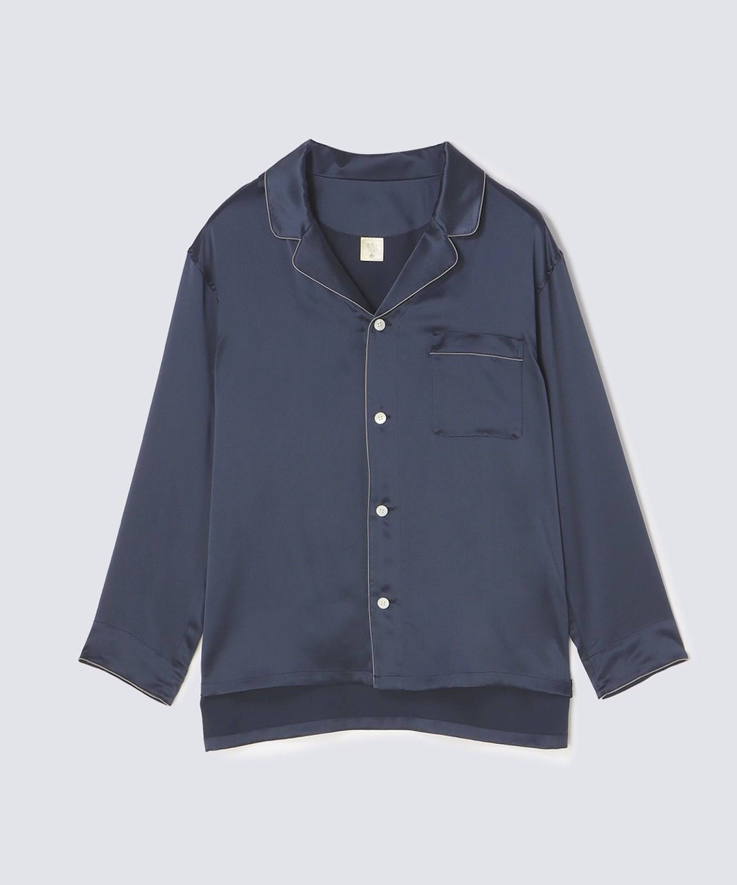 【セットアップ】シルクパジャマ エレガントネイビー - Foo Tokyo公式ストア