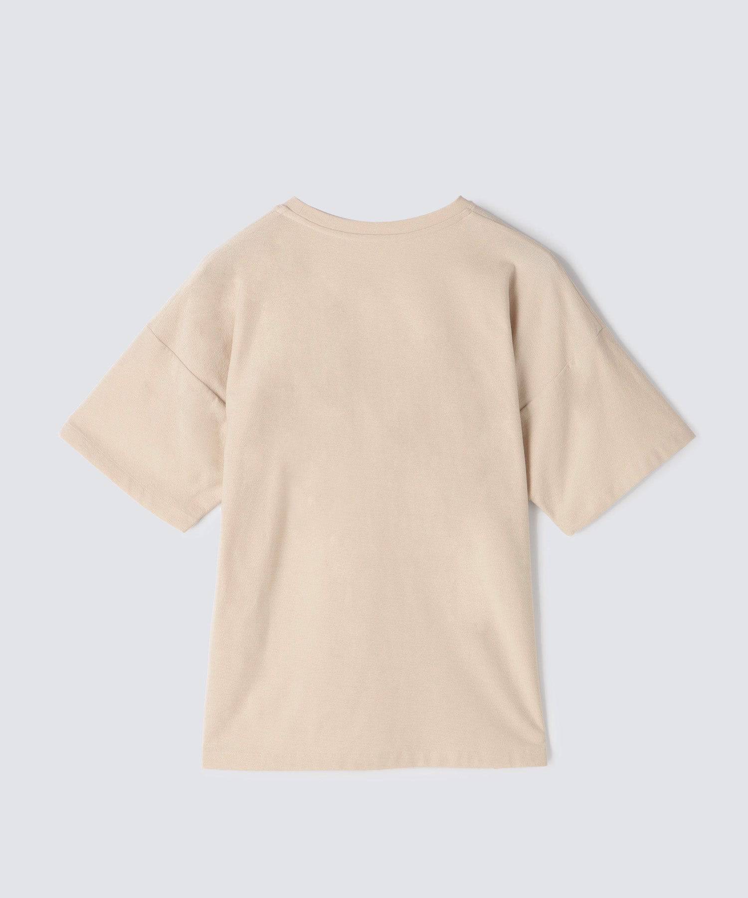 ロイヤル オーガニックコットン  Tシャツ ベージュ - Foo Tokyo公式ストア
