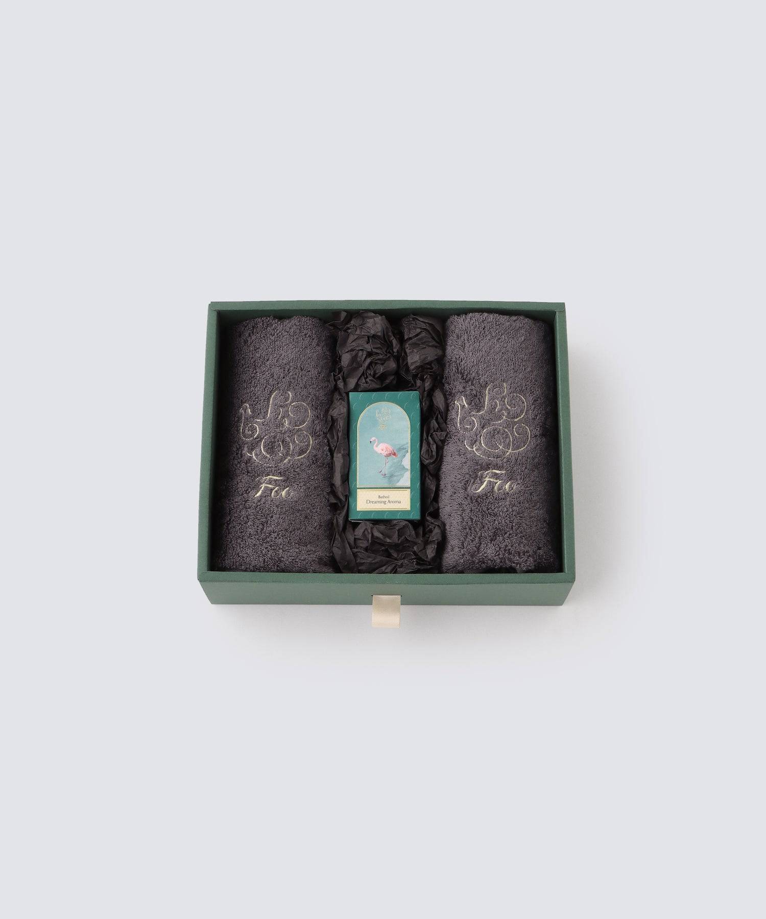 オーガニックコットン ハンドタオル2枚 & Foo Tokyo バスオイル Dreaming Aroma 1本 ギフトセット - Foo Tokyo公式ストア