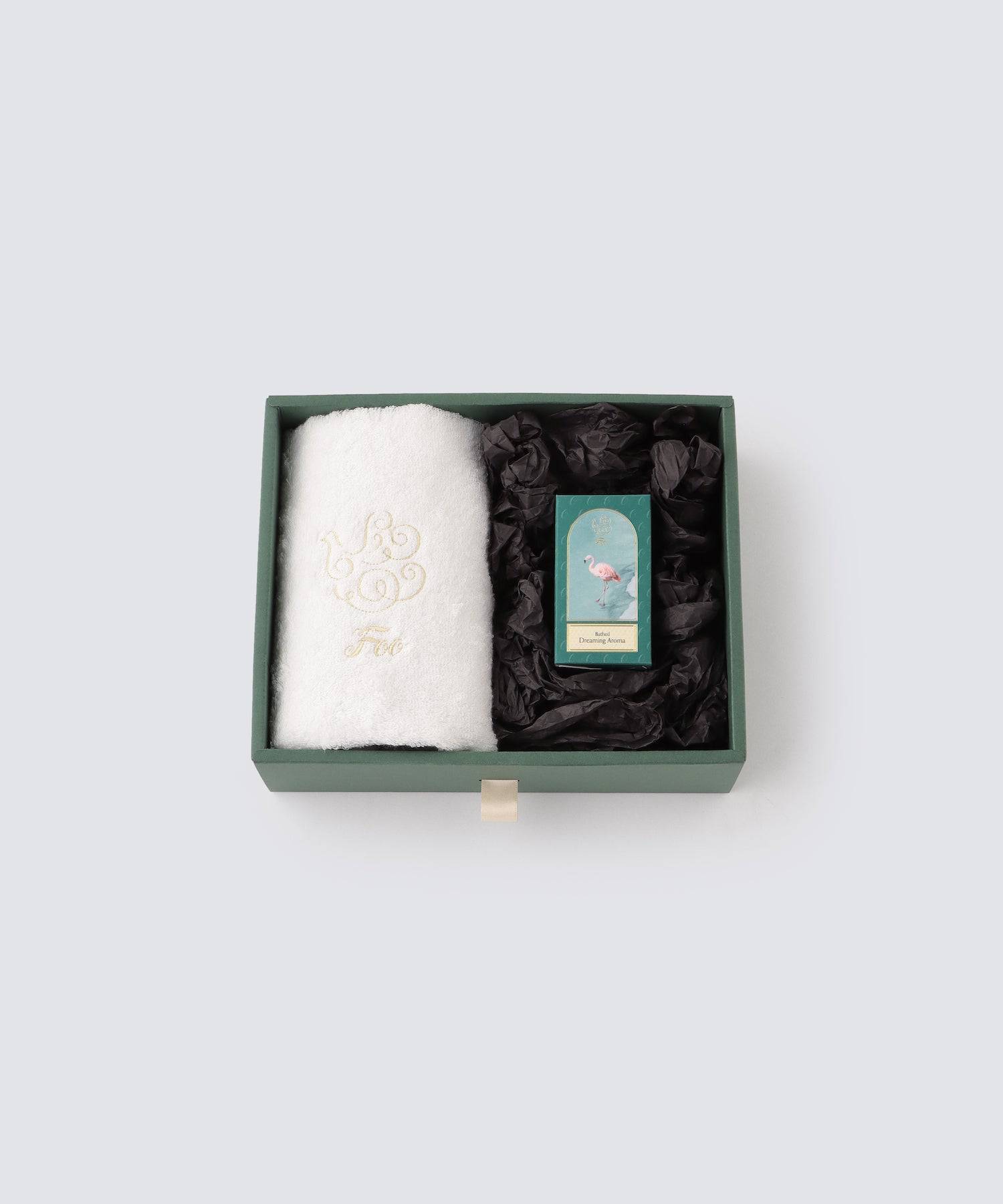 オーガニックコットン フェイスタオル&Foo Tokyo バスオイル Dreaming Aroma  1本 ギフトセット - Foo Tokyo公式ストア