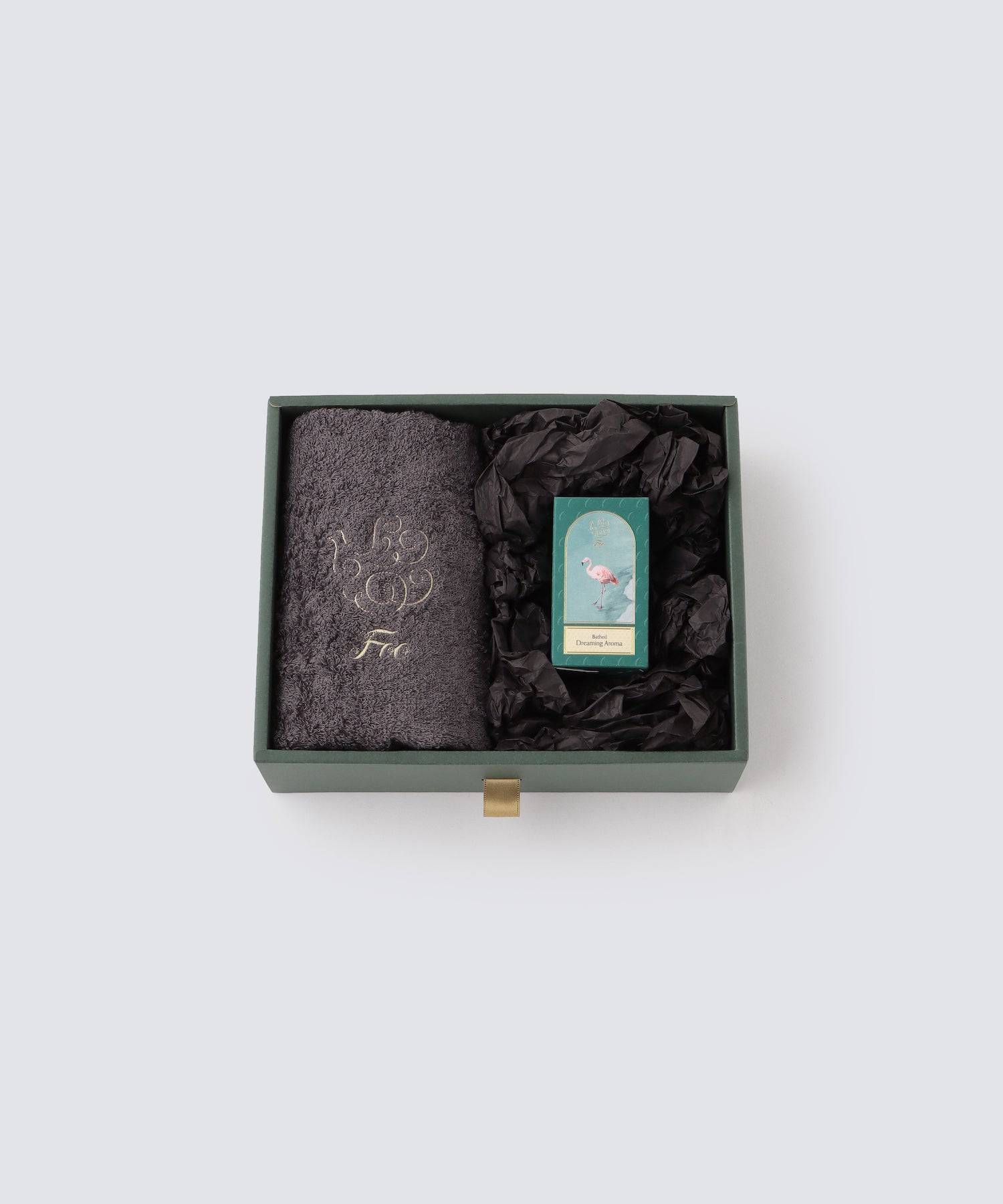 オーガニックコットン フェイスタオル&Foo Tokyo バスオイル Dreaming Aroma  1本 ギフトセット - Foo Tokyo公式ストア