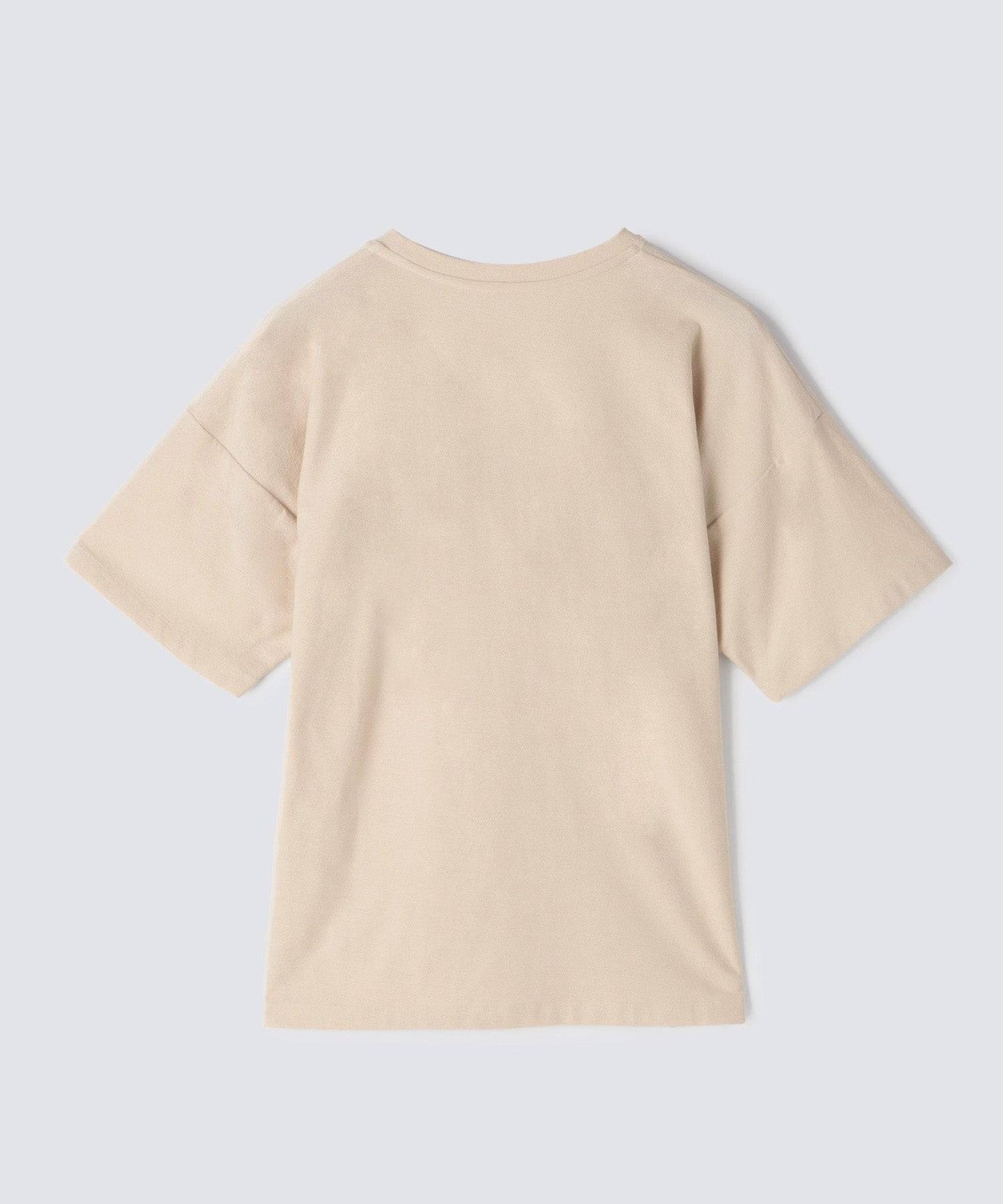 【セットアップ】ロイヤル オーガニックコットン Tシャツ& ワイドパンツ ベージュ - Foo Tokyo公式ストア