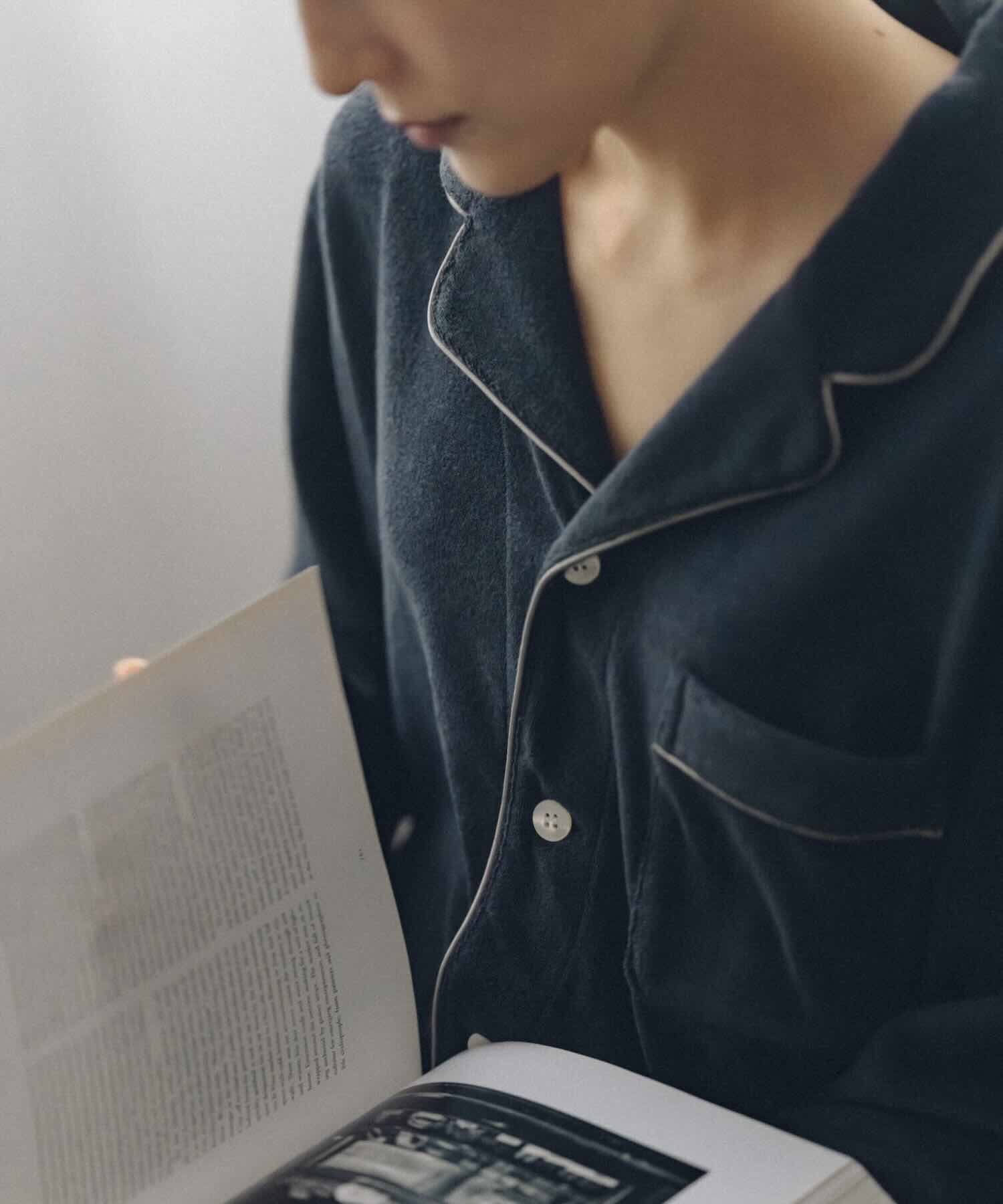 【セットアップ】コットンパジャマ チャコールグレー