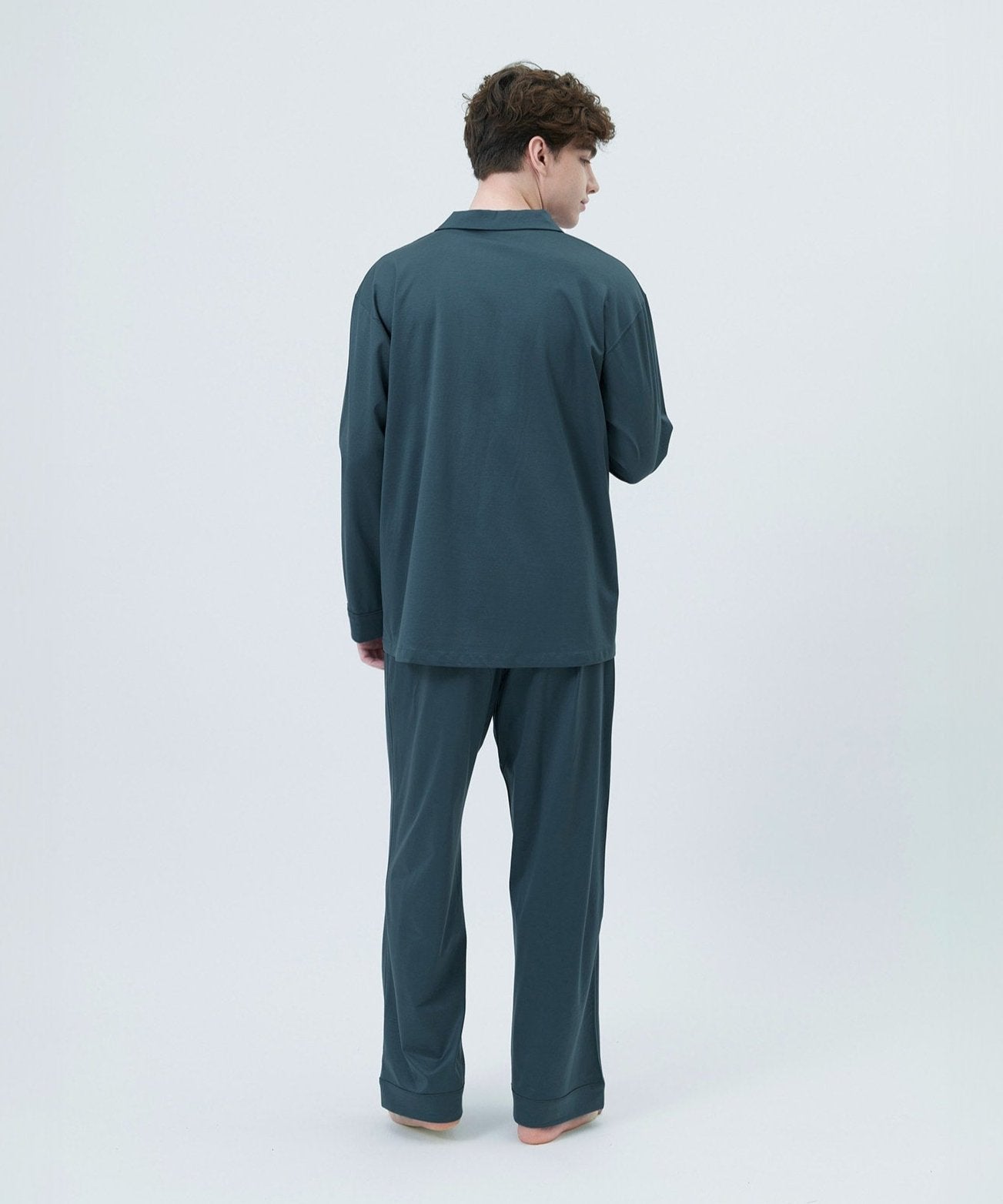 【セットアップ】シルキーコットンパジャマ ターコイズ - Foo Tokyo公式オンラインストア
