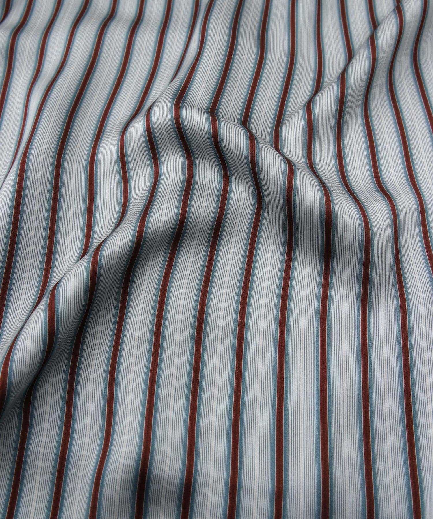 2/22【トップス】ストライプシルクパジャマ　ナロー（着画追加前） - Foo Tokyo Japan 公式オンラインストア