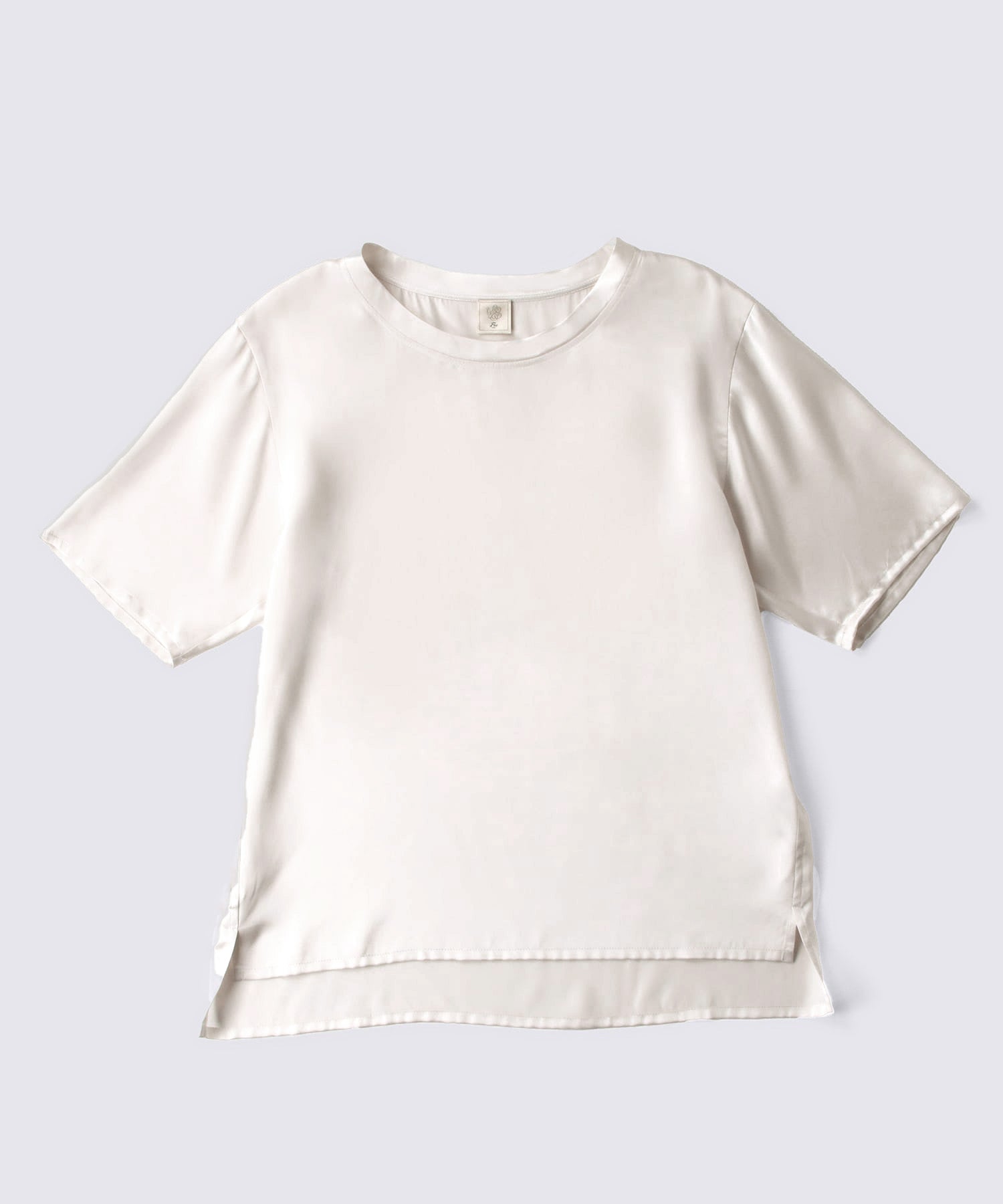 シルクサテンプルオーバー　パールホワイト