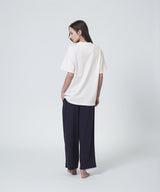 【ウィメンズ】シルクコットンTシャツ　ホワイト