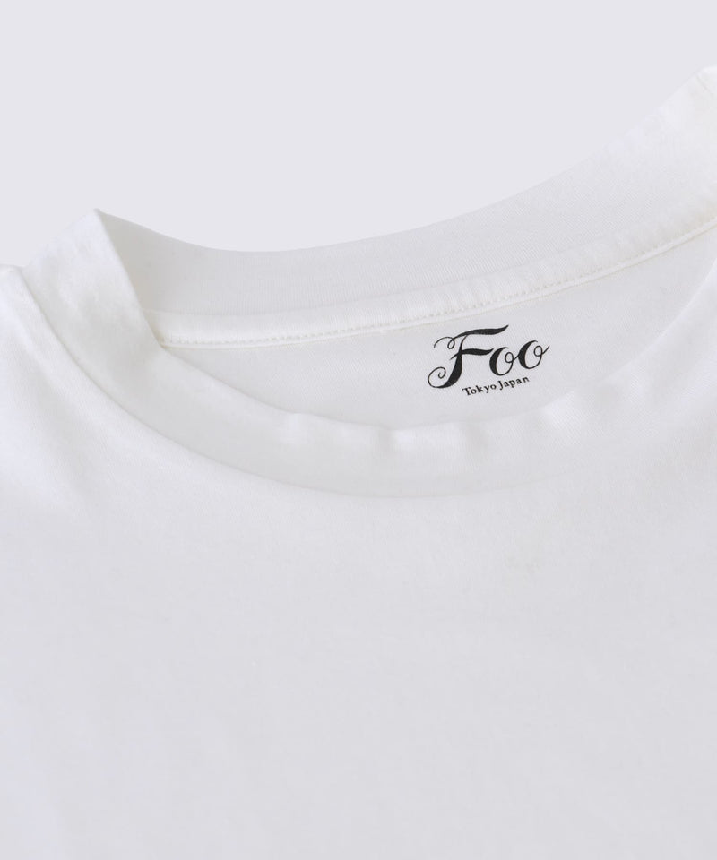 【ウィメンズ】シルクコットンTシャツ　ホワイト
